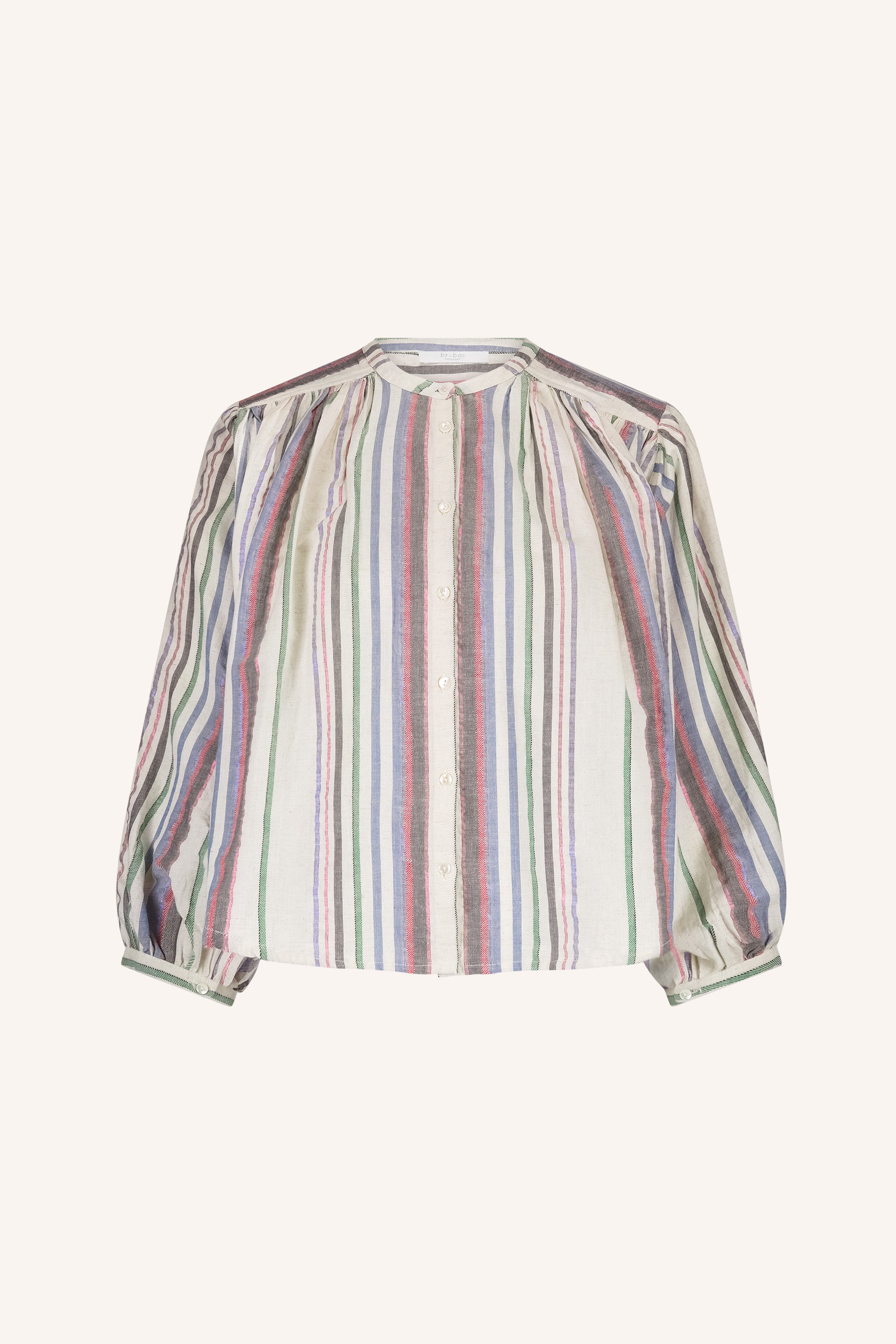 becky colored lurex blouse | colored lurex stripe