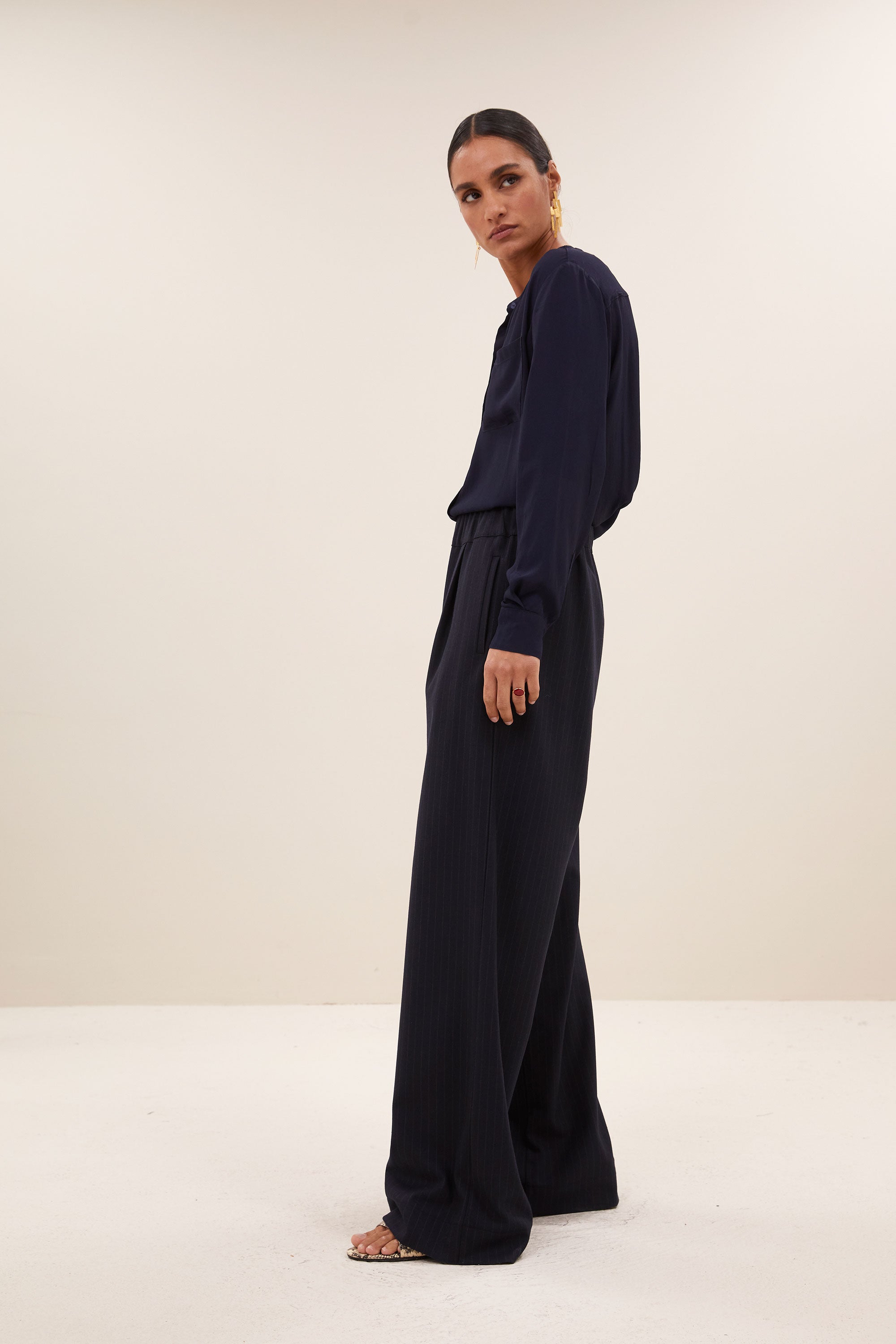 moni viscose blouse | evening blue