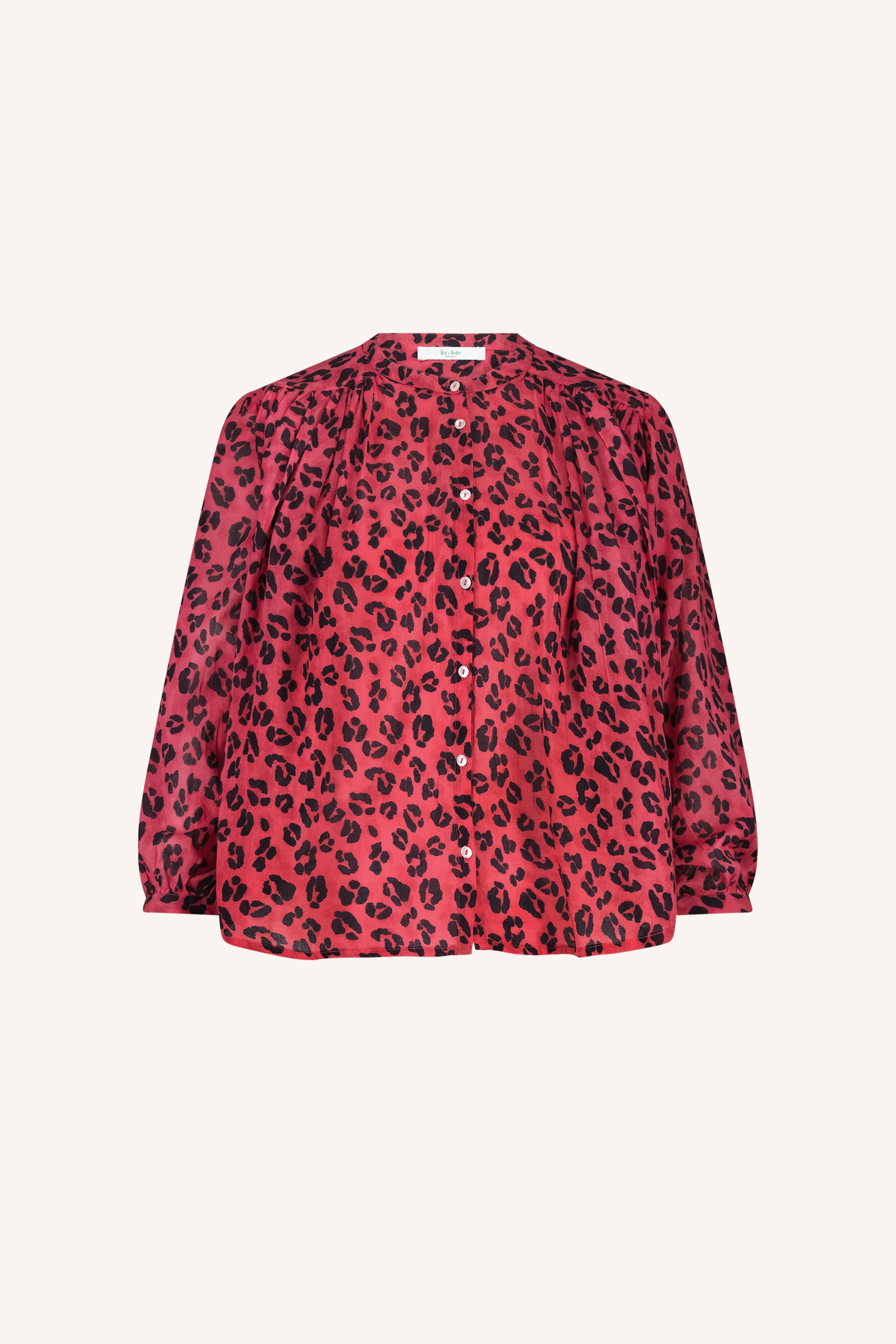 becky red cheetah blouse | red cheetah print