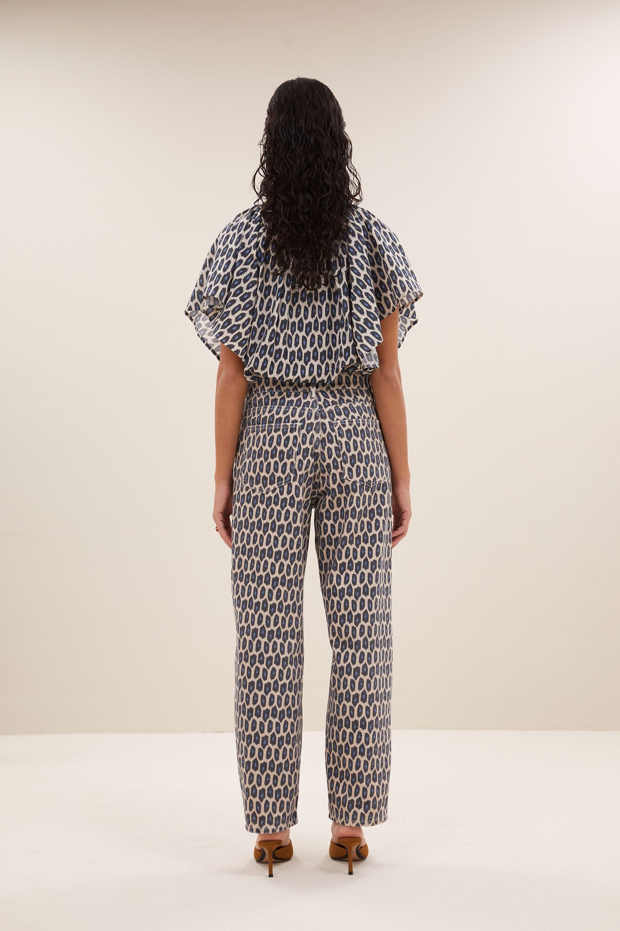 vina paris cheetah blouse | paris cheetah