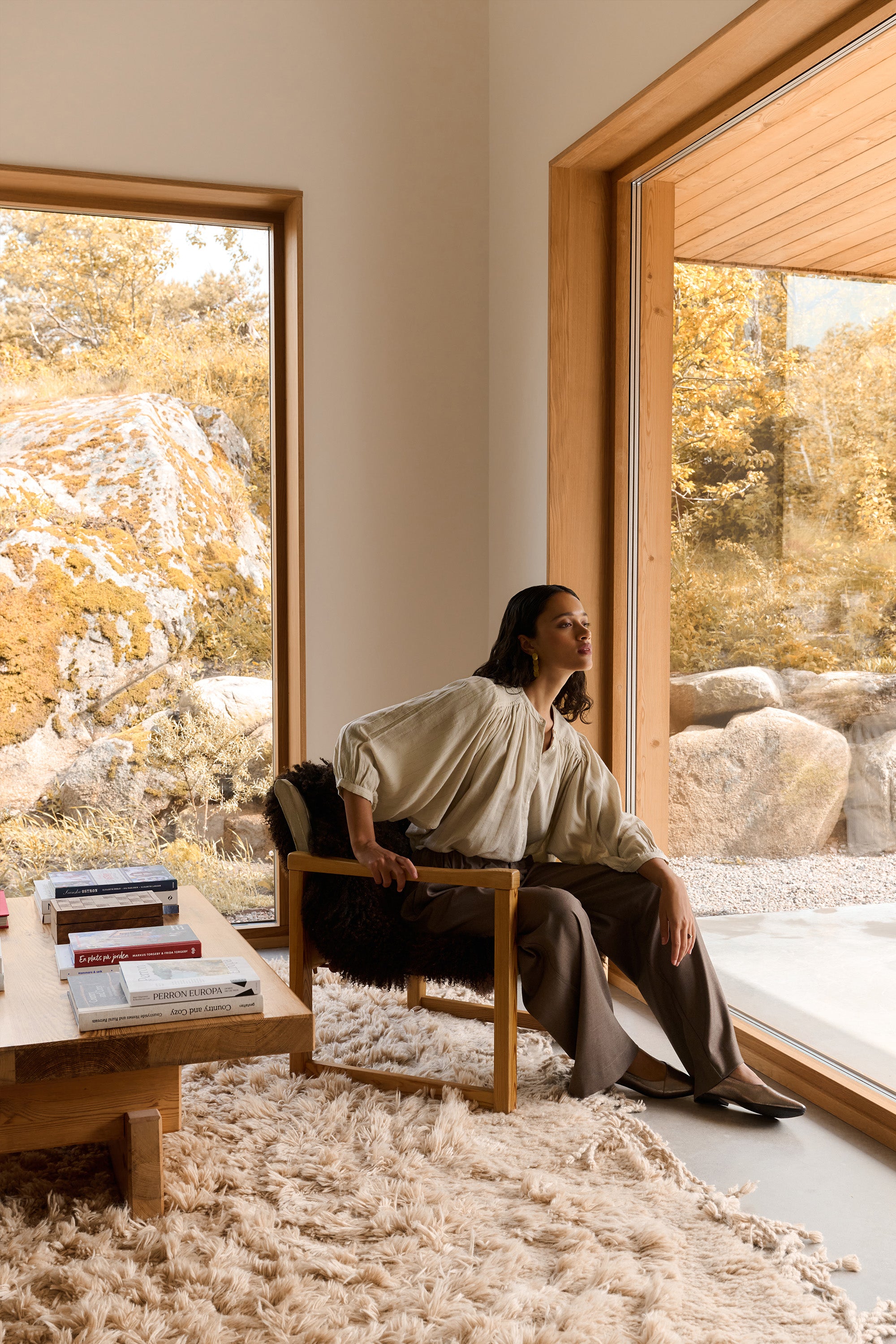 becky lurex blouse - rose lurex stripe, knoopsluiting mouw, subtiel geweven lurex draad, geplooide details - by-bar - aanvullende foto