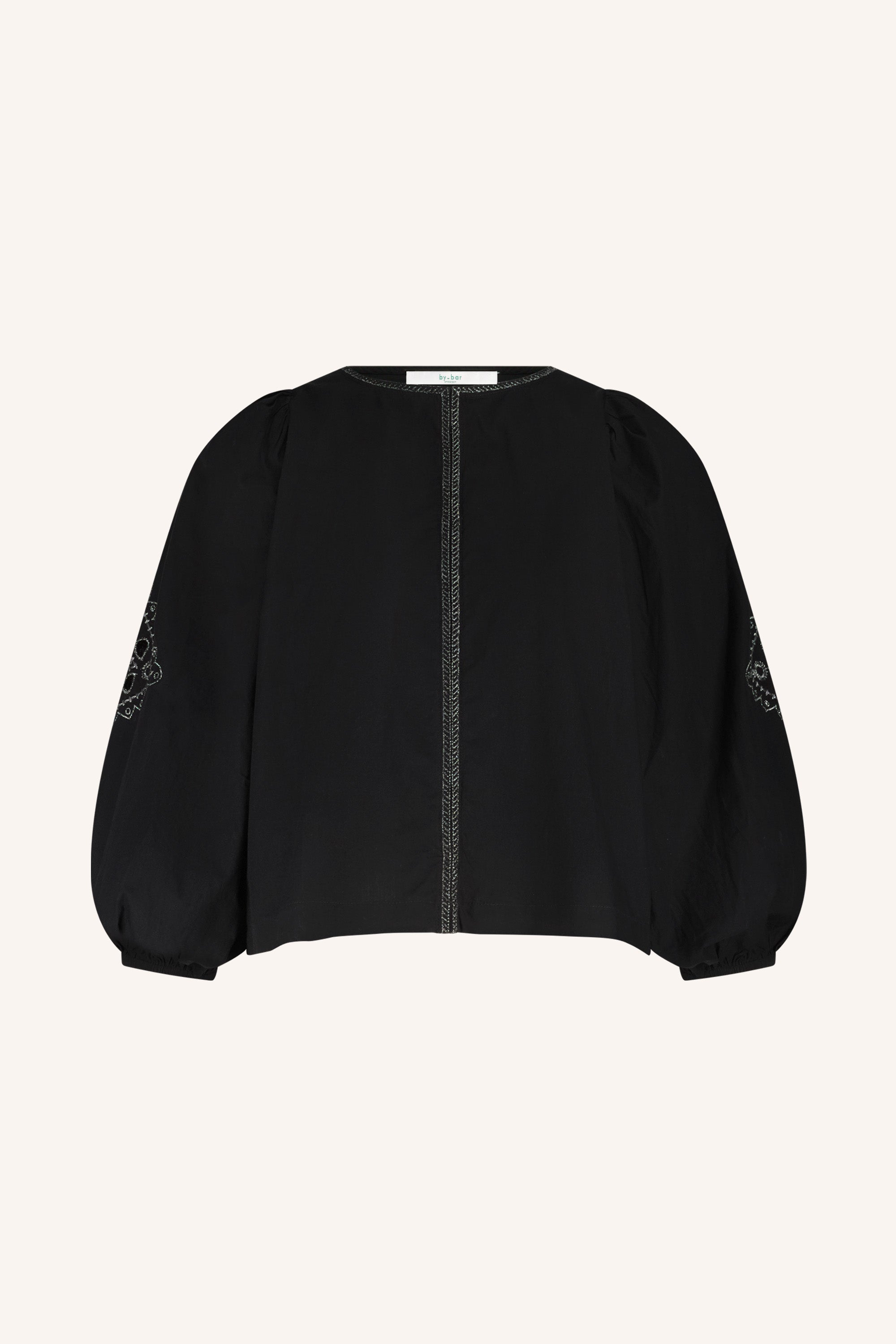 rae festive blouse | jet black