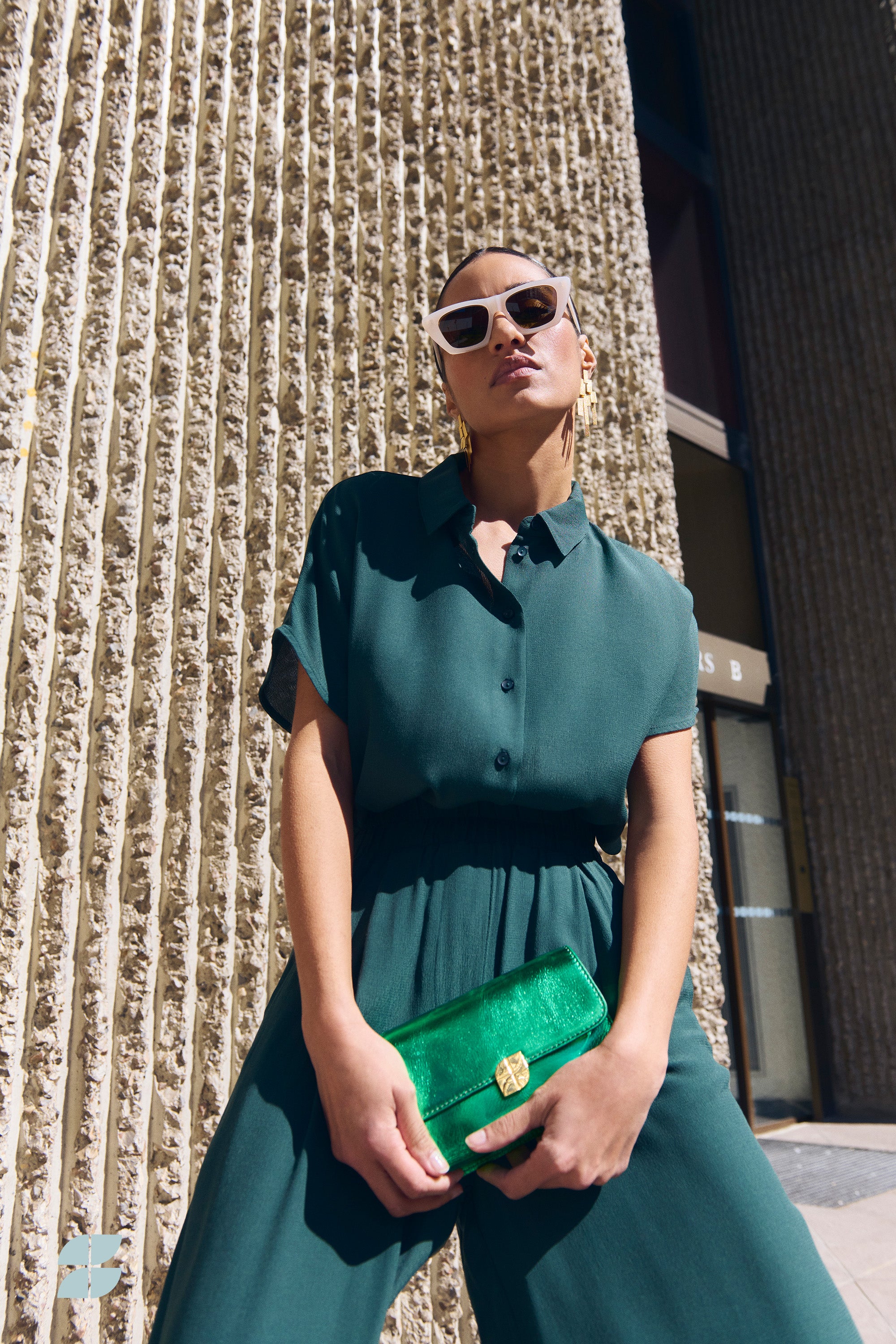 karly viscose blouse | dried basil