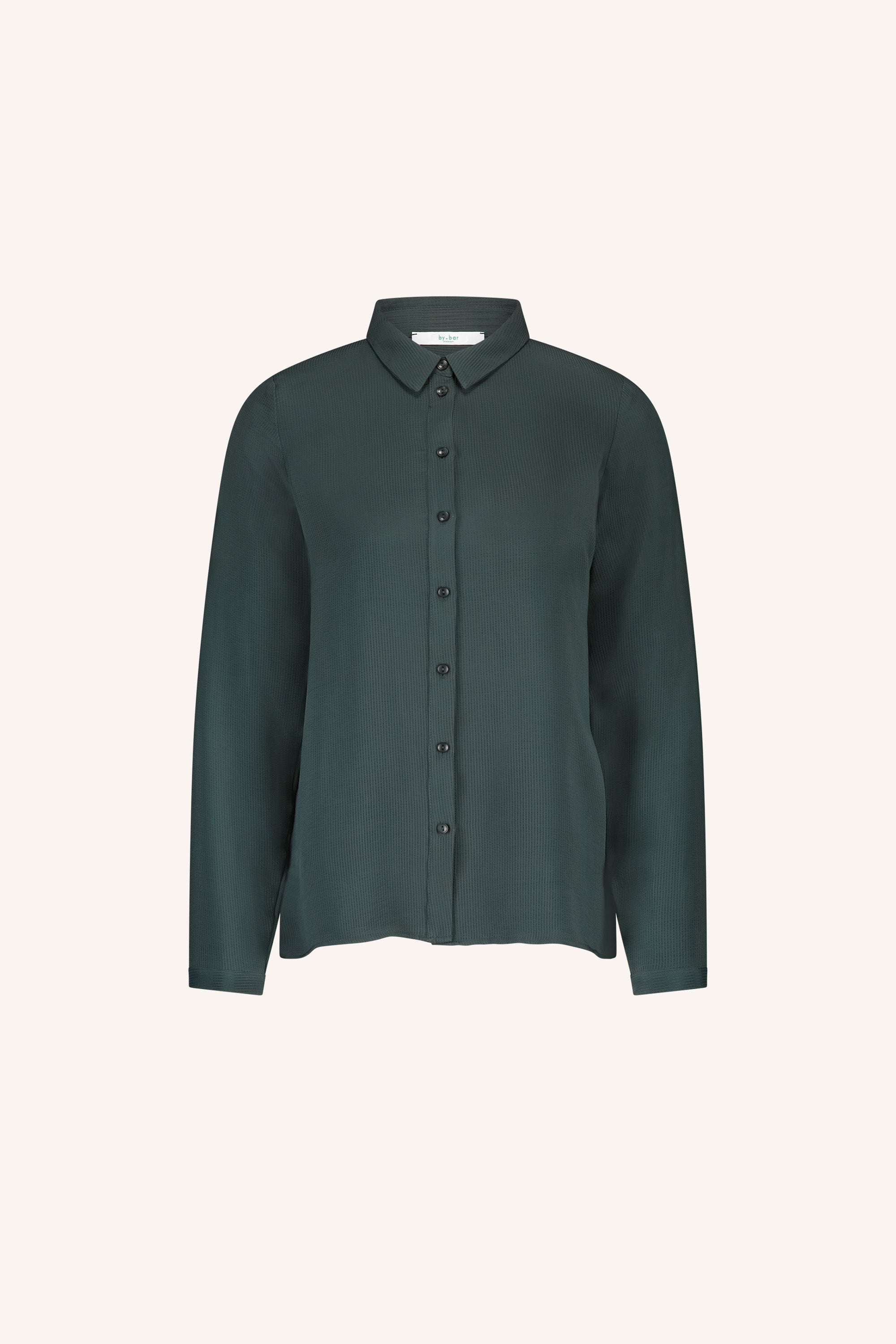 donna satin stripe blouse | dried basil