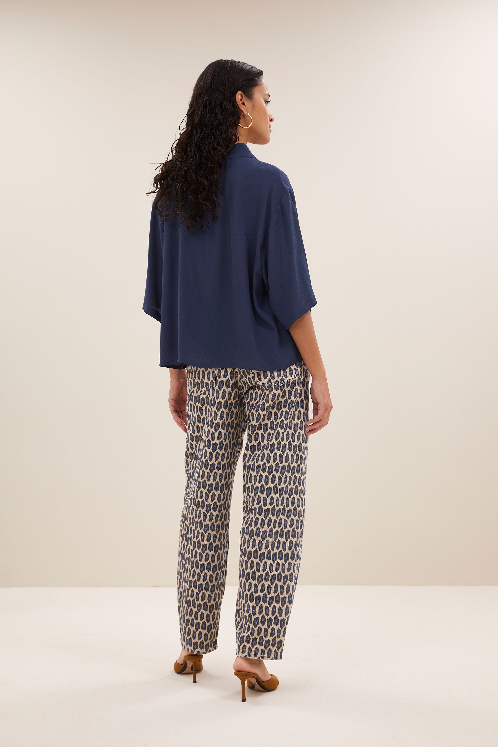 blouse – owen viscose blouse - winter blue – by-bar