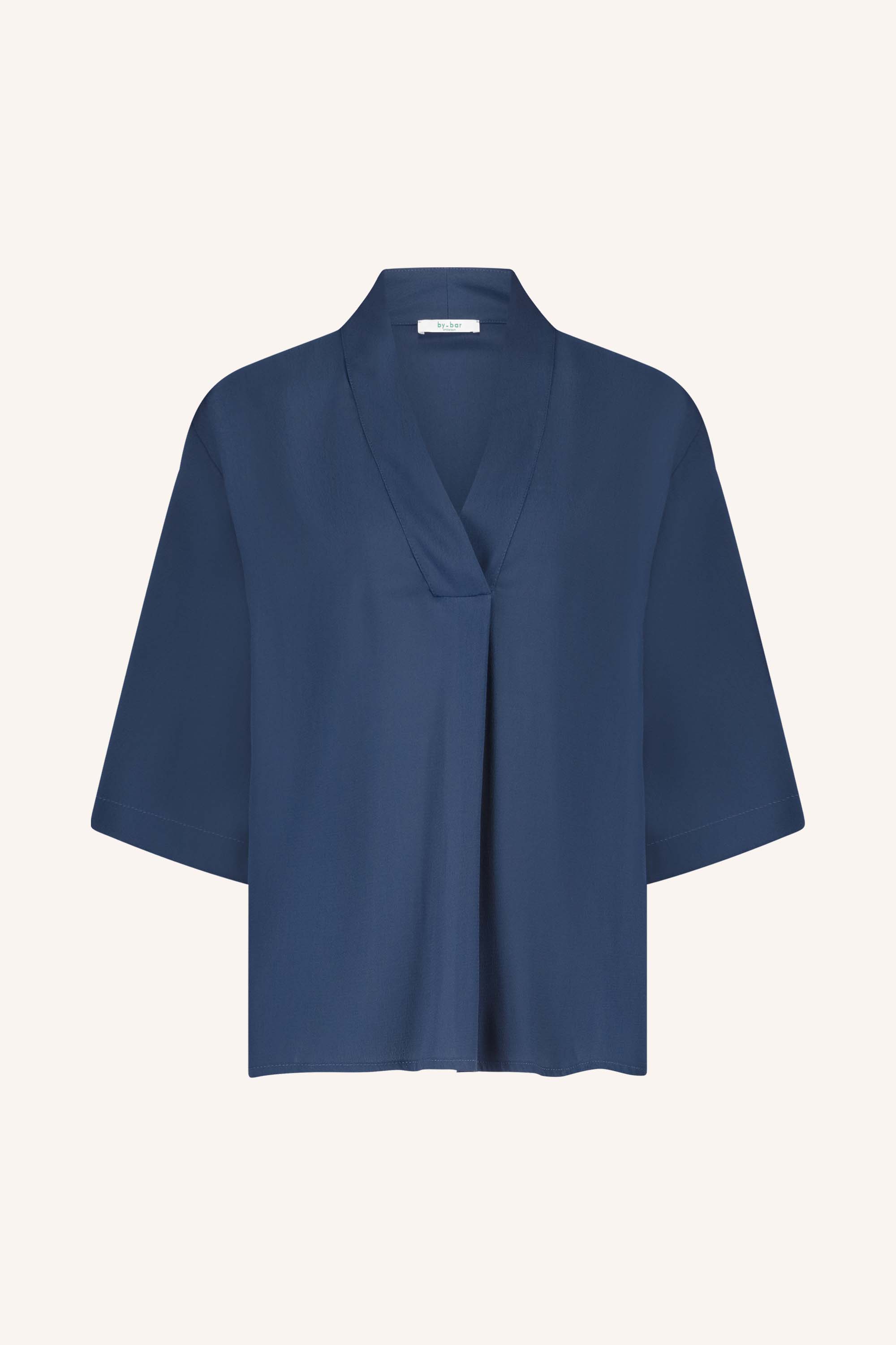 blouse – owen viscose blouse - winter blue – by-bar