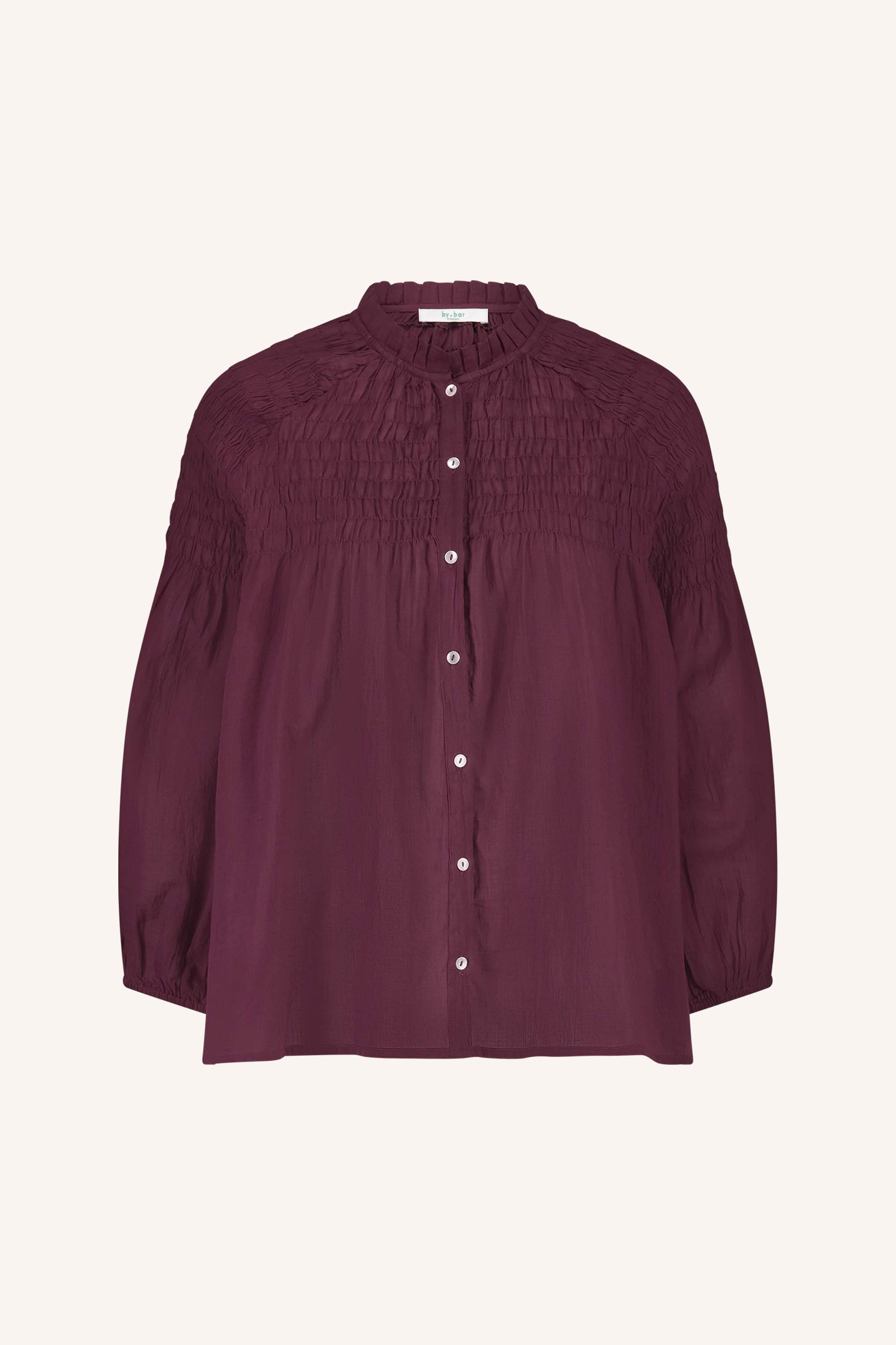 blouse - lilly blouse - pecan - by-bar