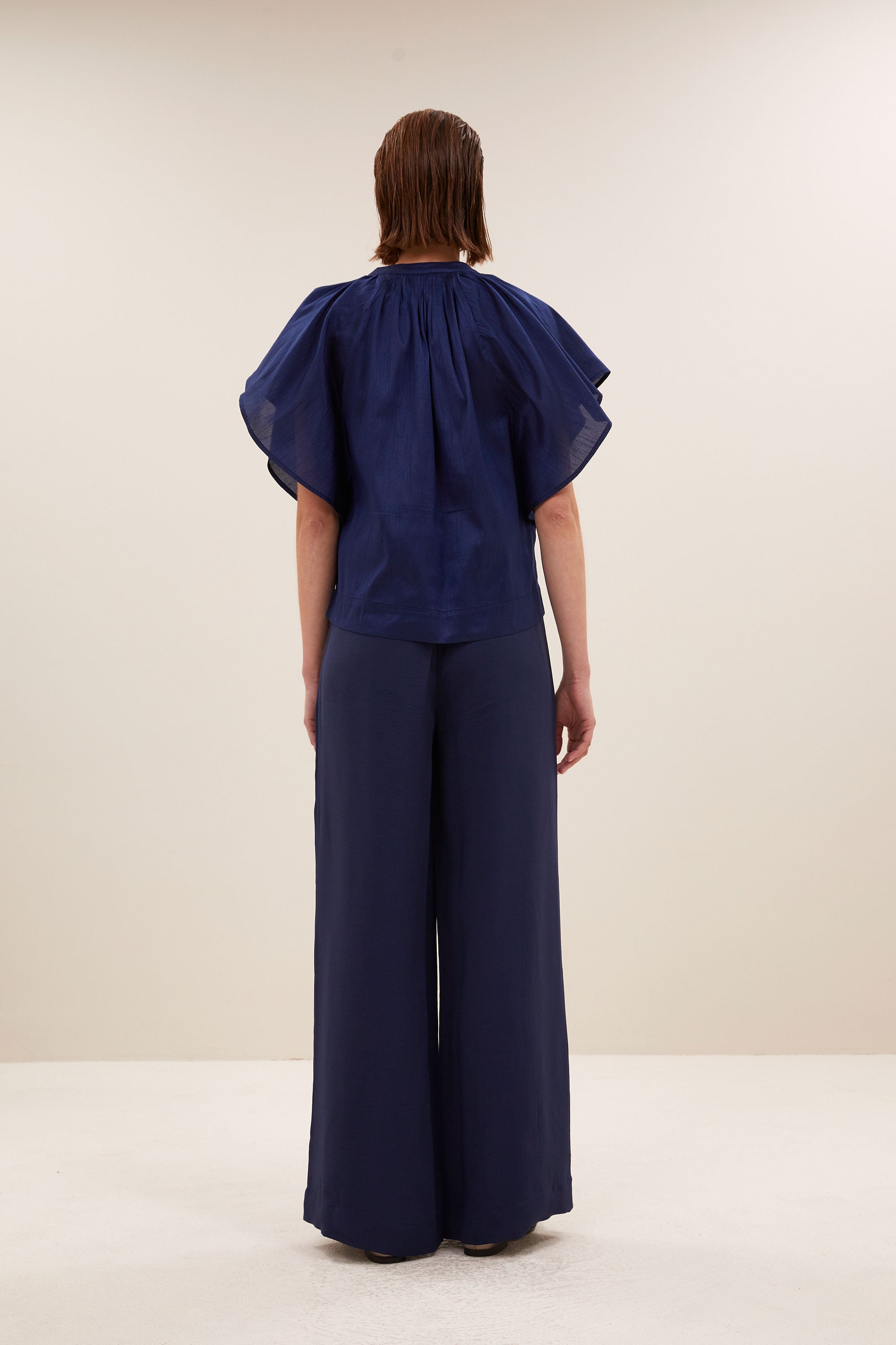 vina festive blouse | evening blue