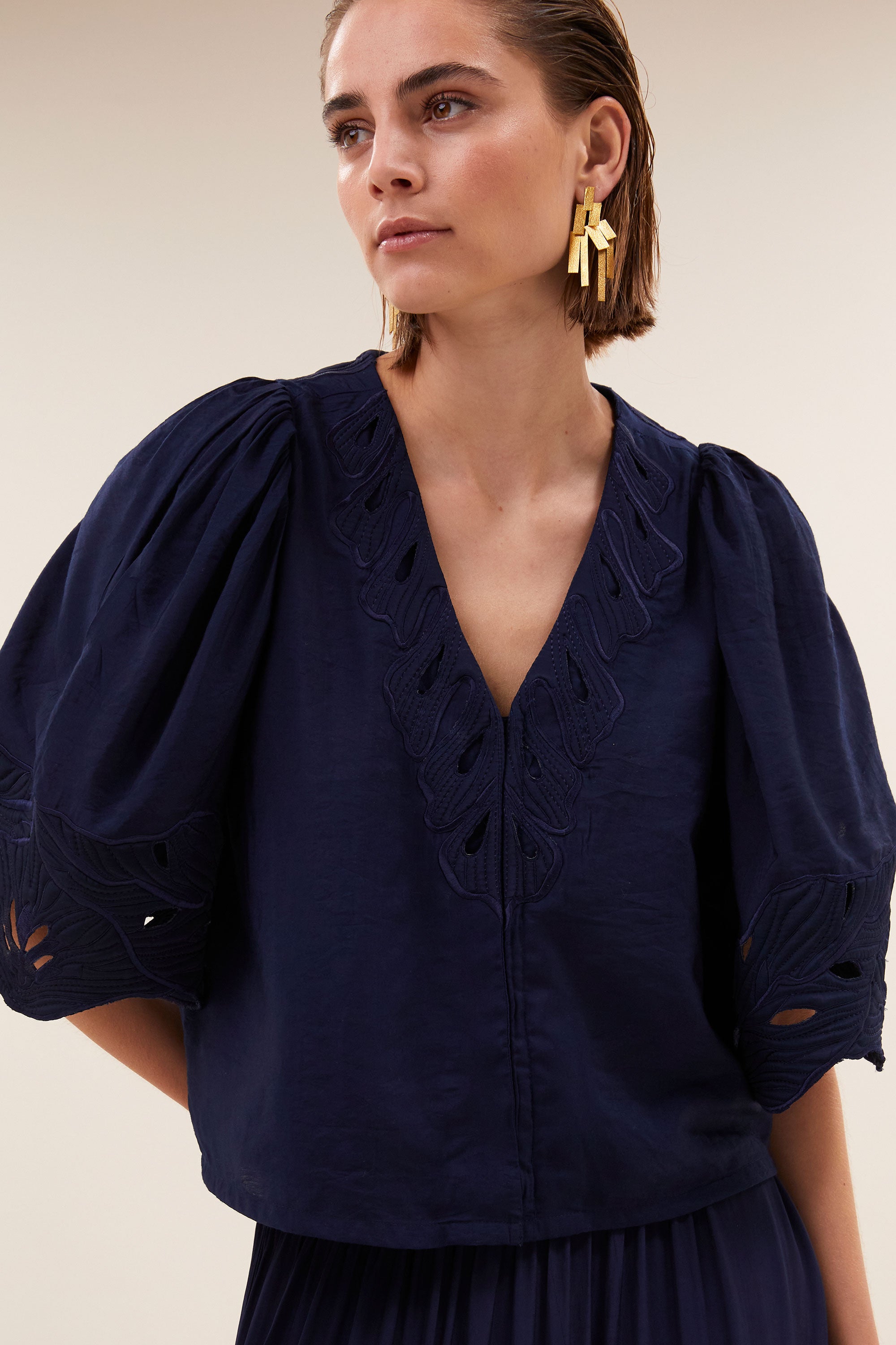 audrey blouse | evening blue