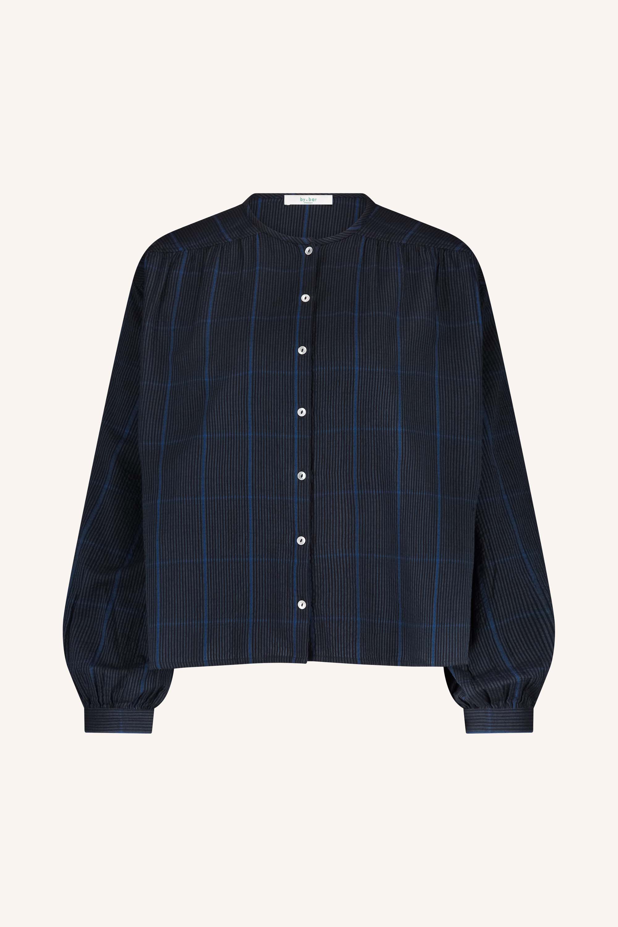 saar check blouse | blue checks