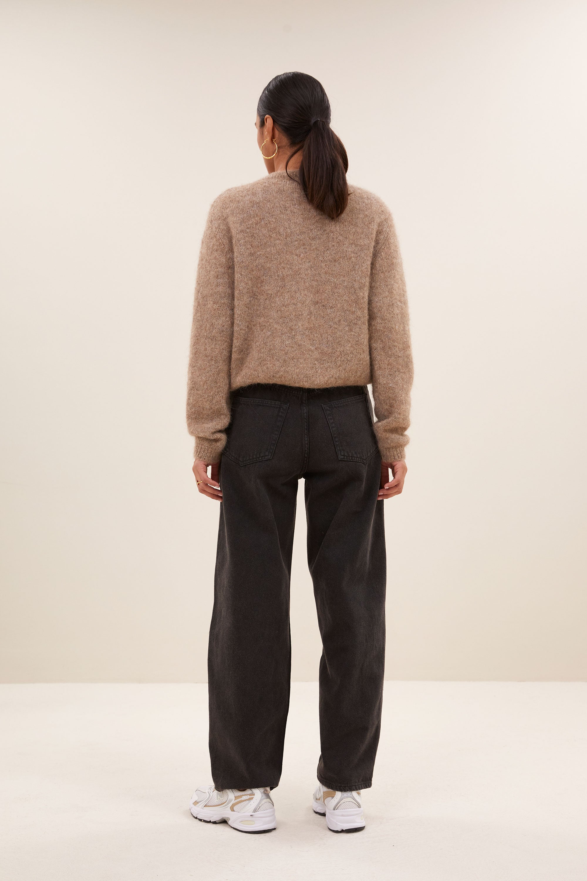 cleo natural cardigan | biscuit