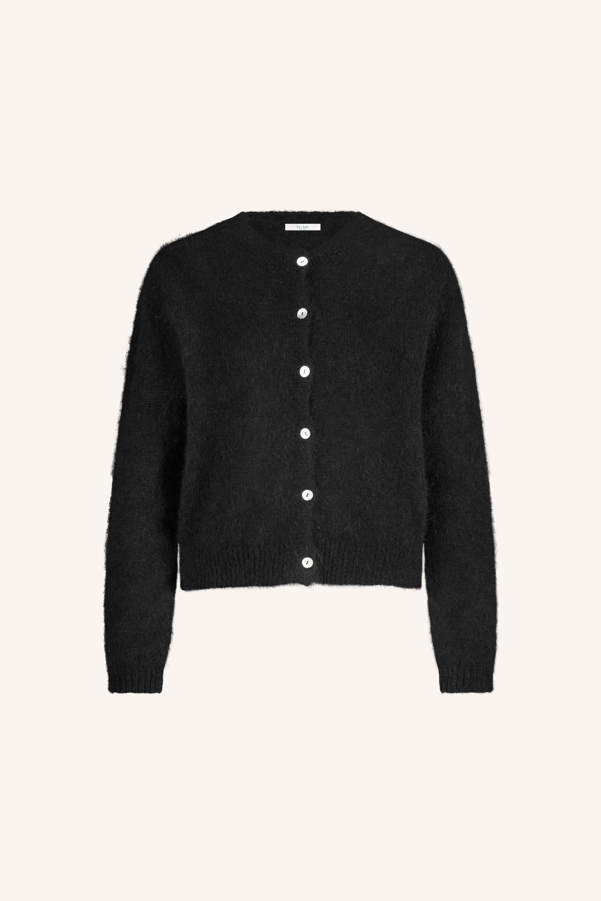 cleo natural cardigan | black
