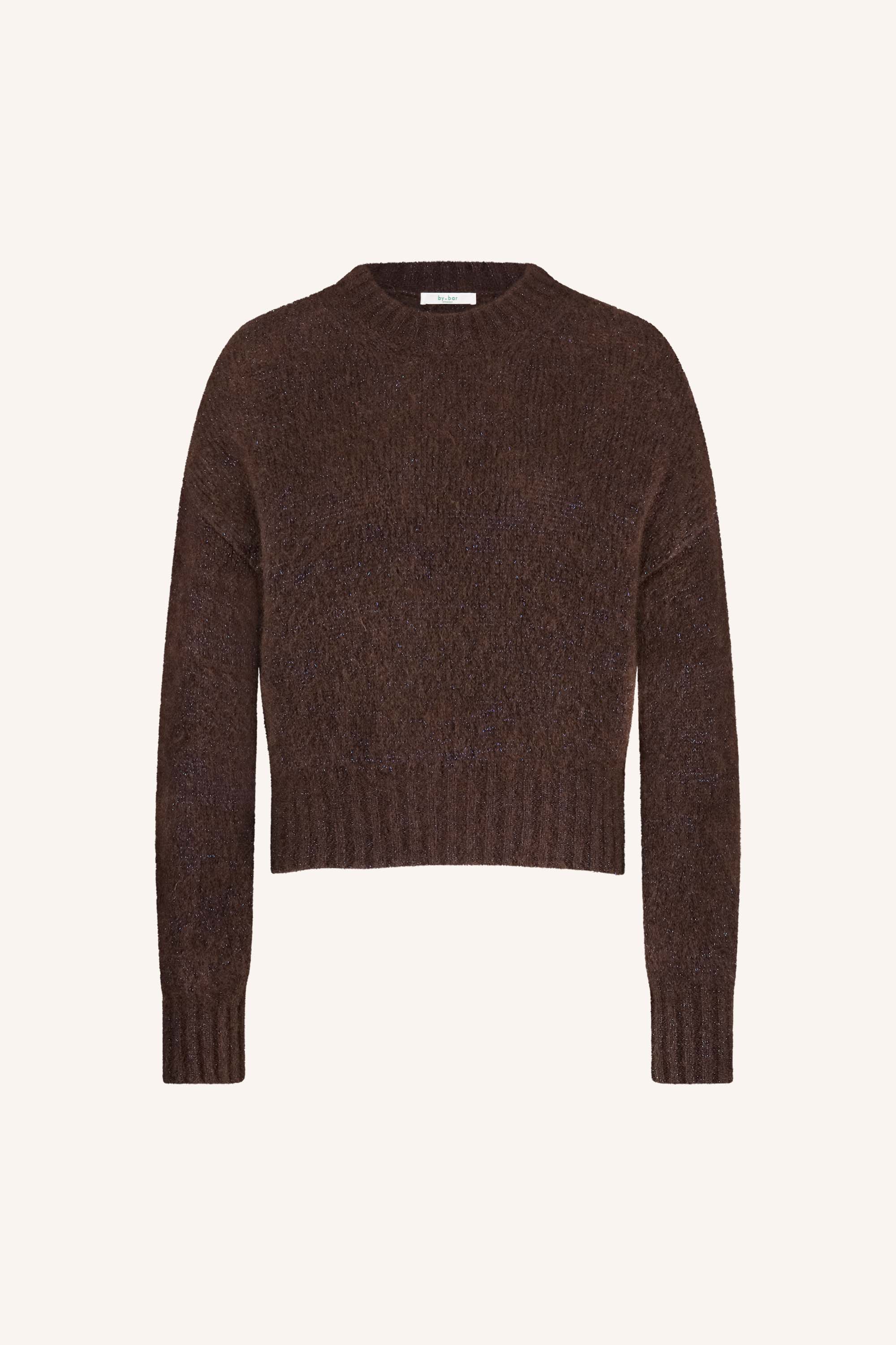 sonny sparkle pullover | dark brown