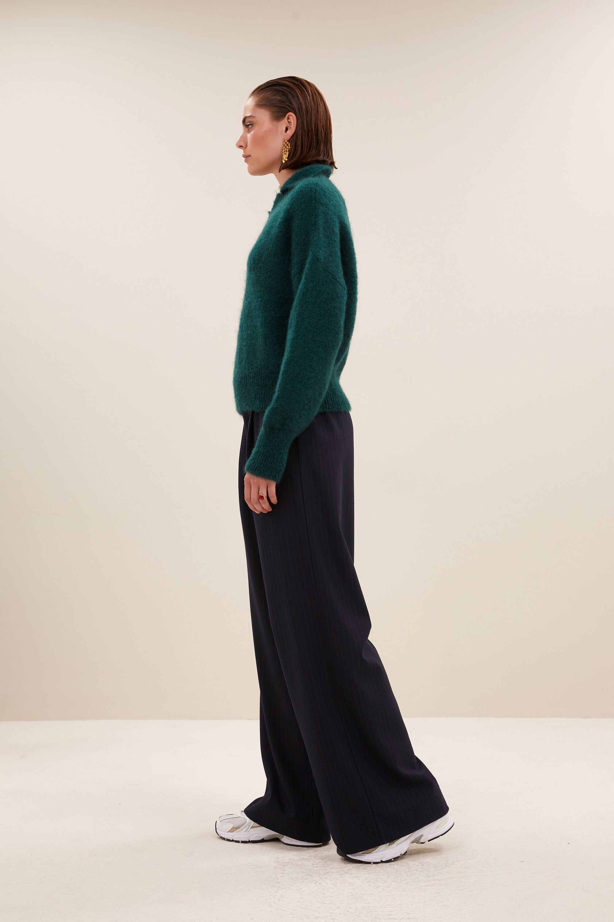 polo pullover | dark green