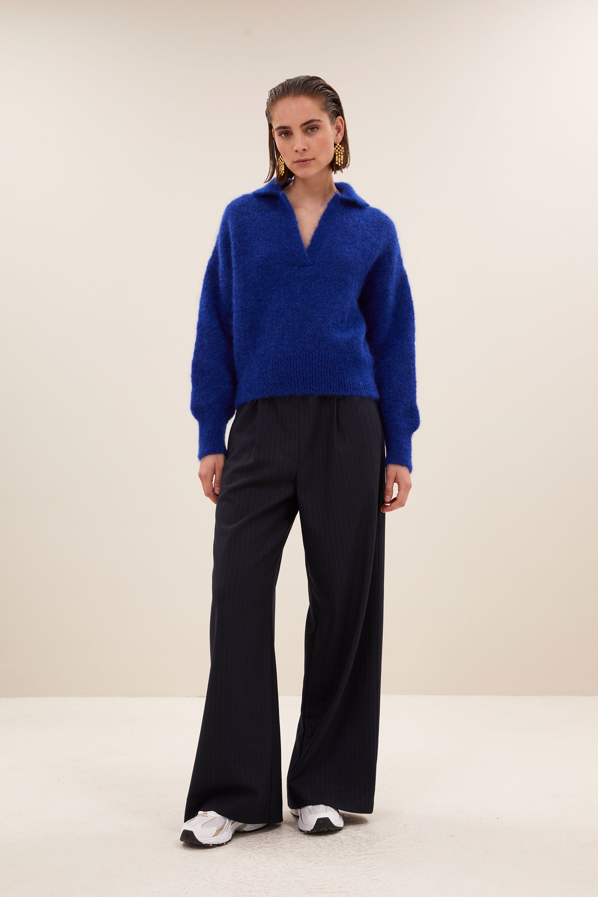 polo pullover | queens blue