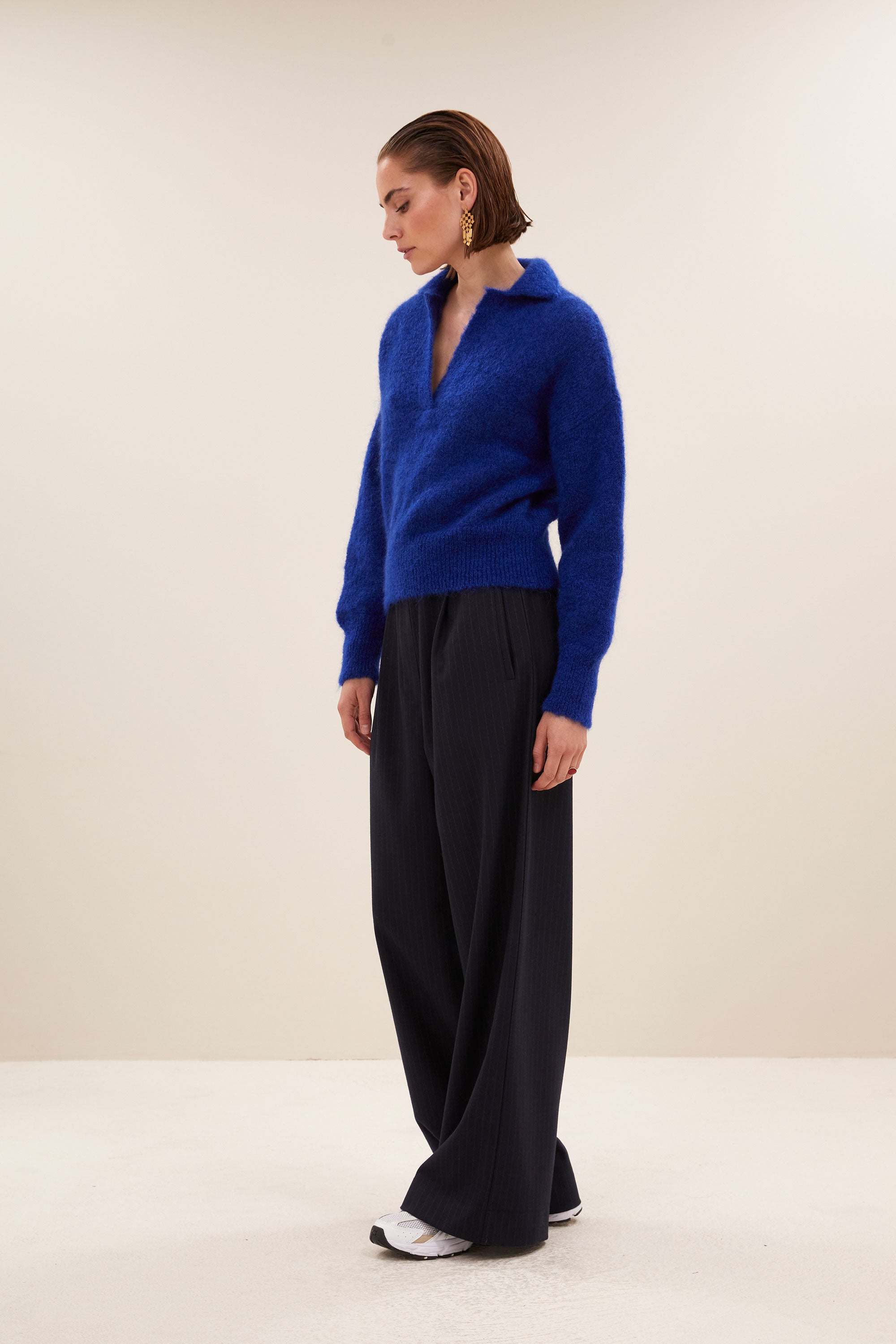 polo pullover | queens blue