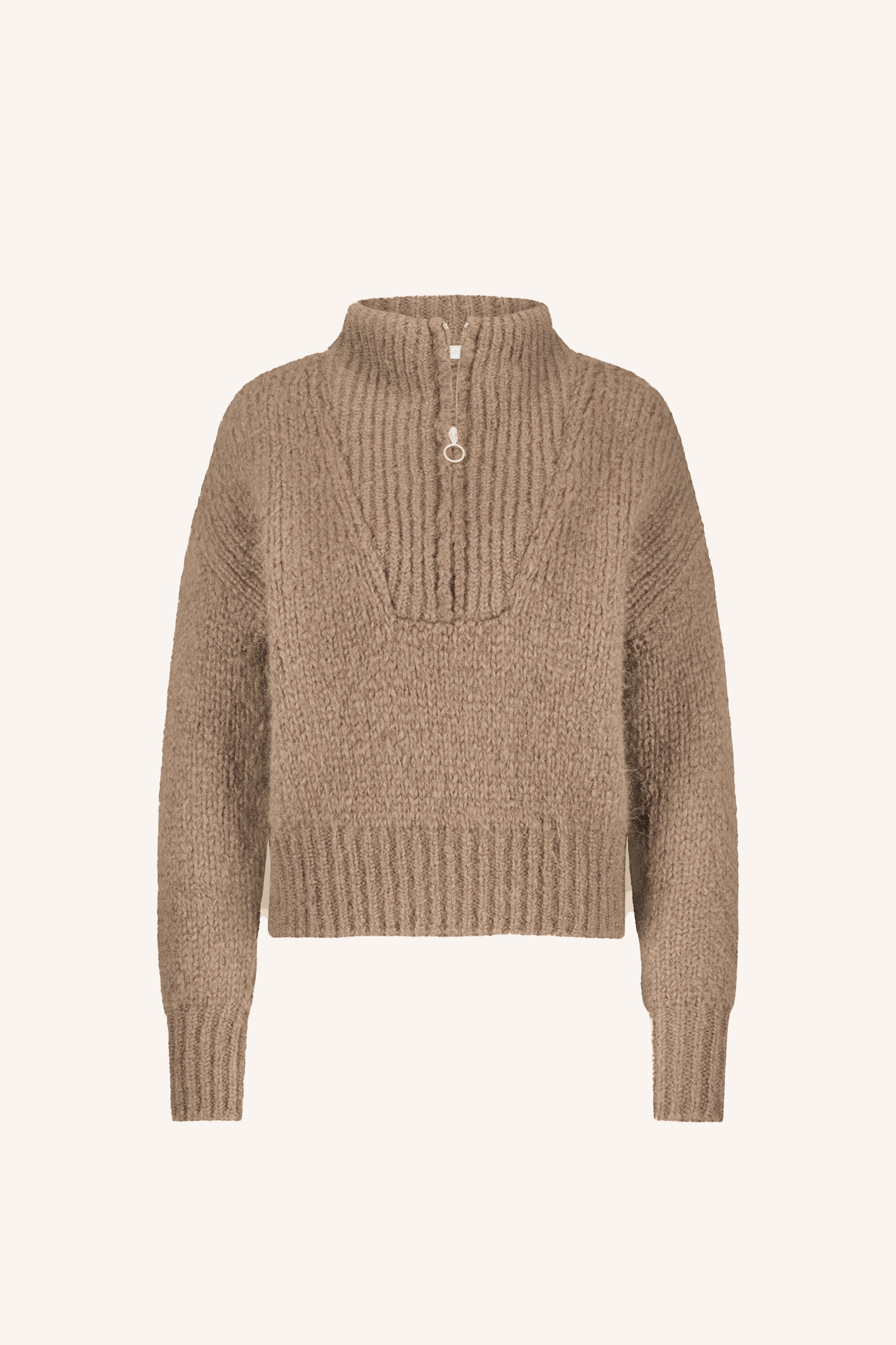 boxy beau pullover | biscuit
