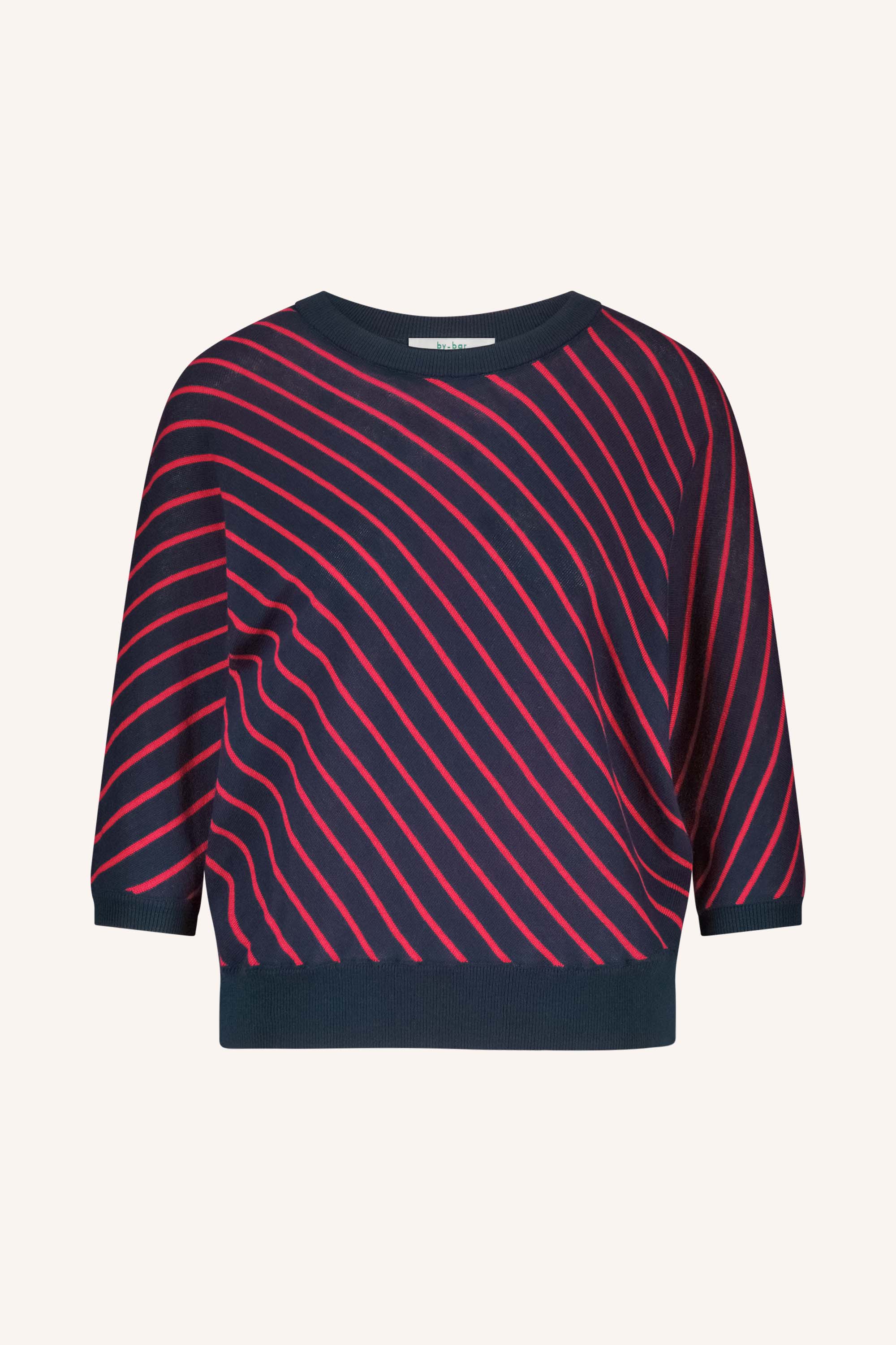 trui – pippa stripe pullover - french stripe – by-bar