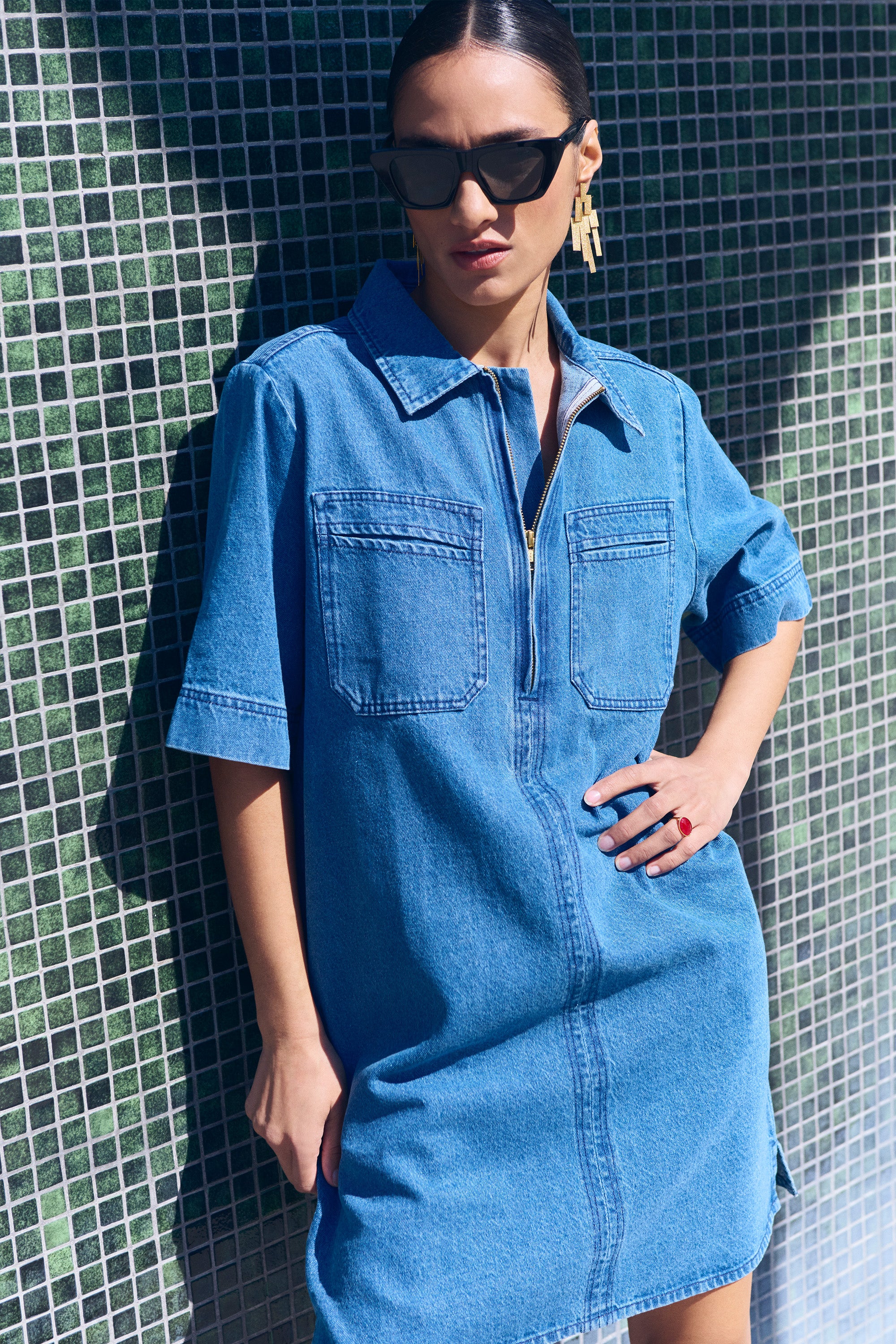 philipe denim dress | medium denim
