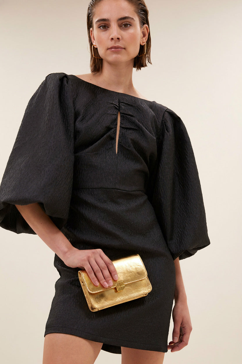 mimi bubble dress | jet black