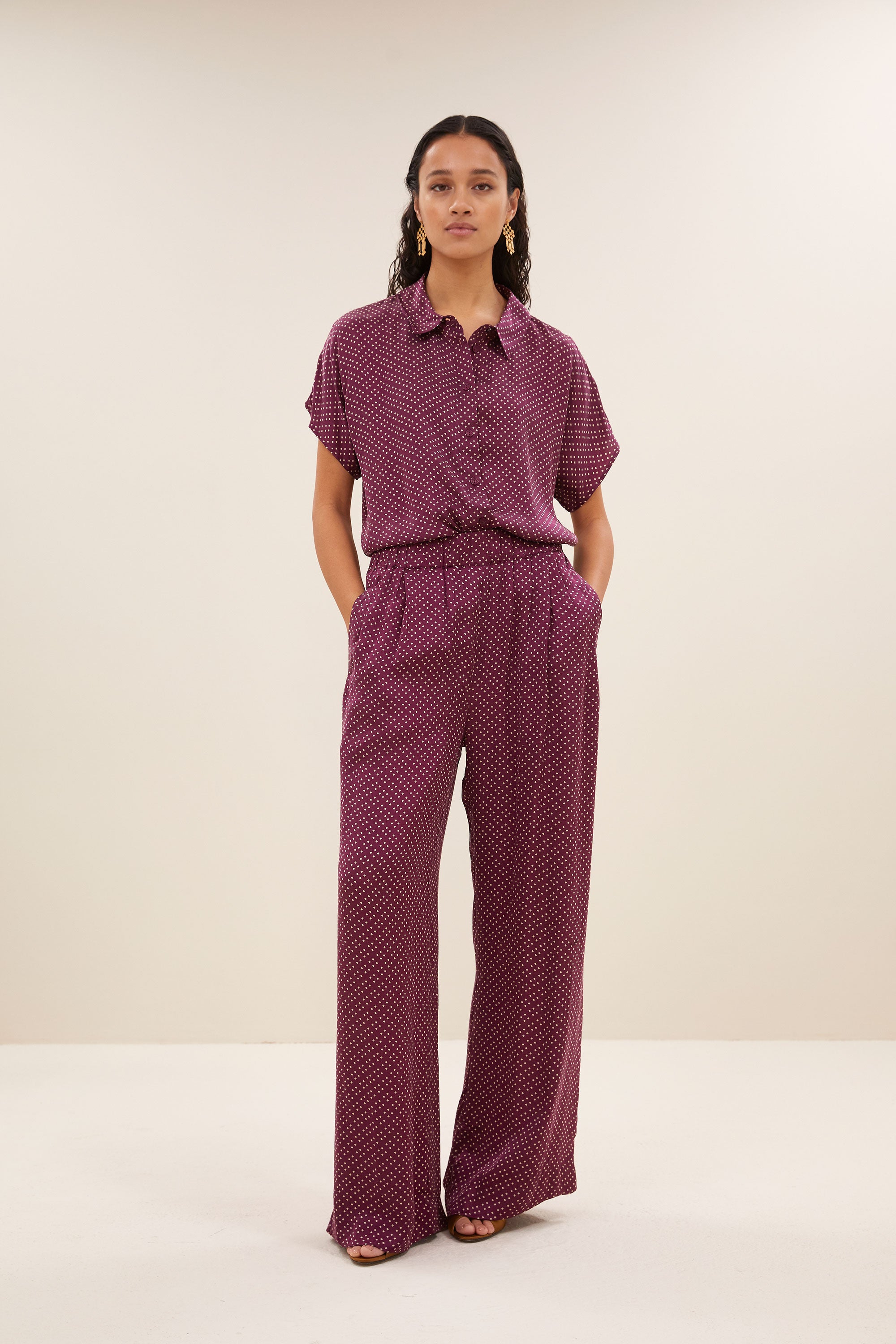 broek - benji pixel pants - pixel print - by-bar