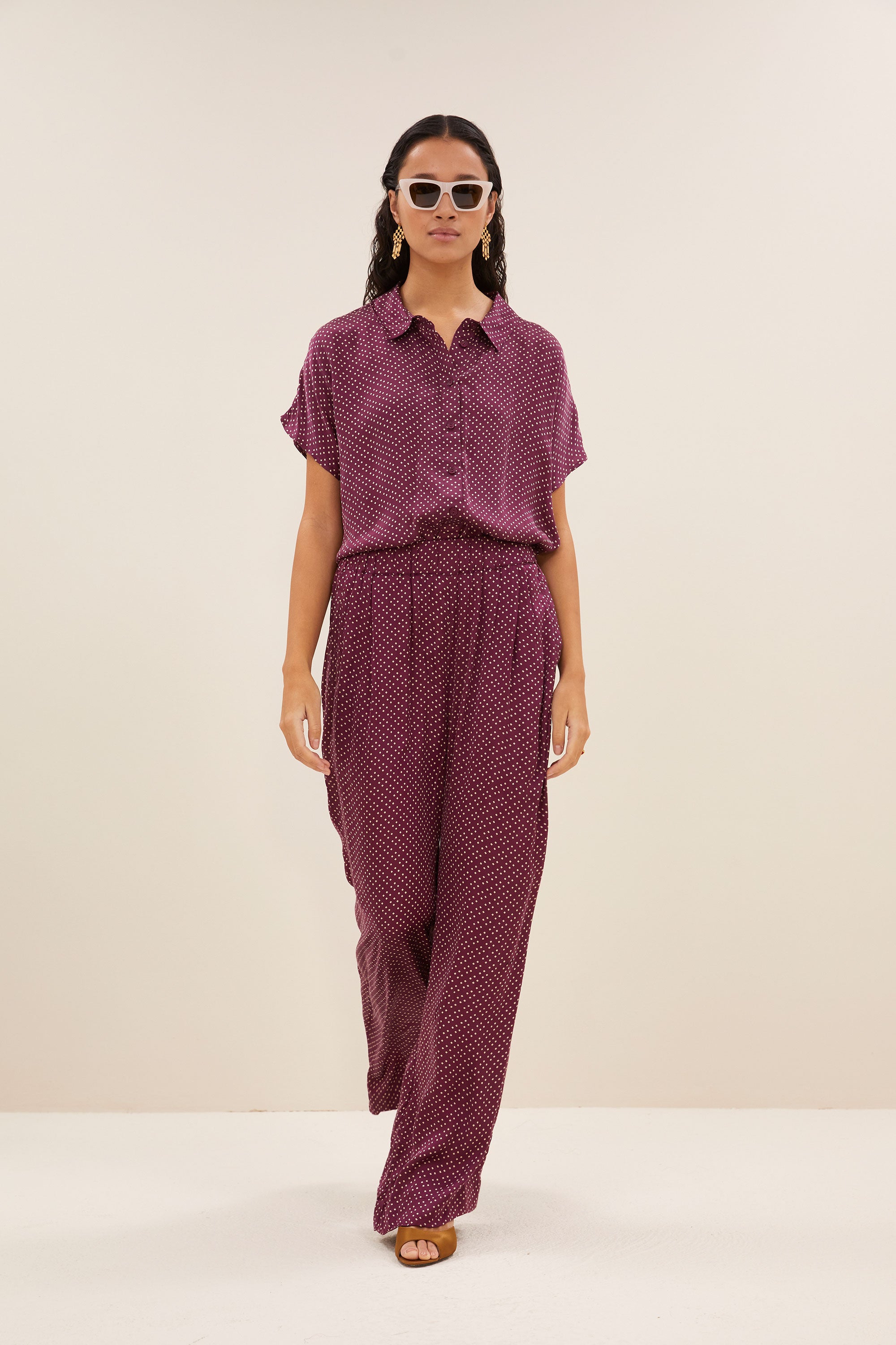 broek - benji pixel pants - pixel print - by-bar