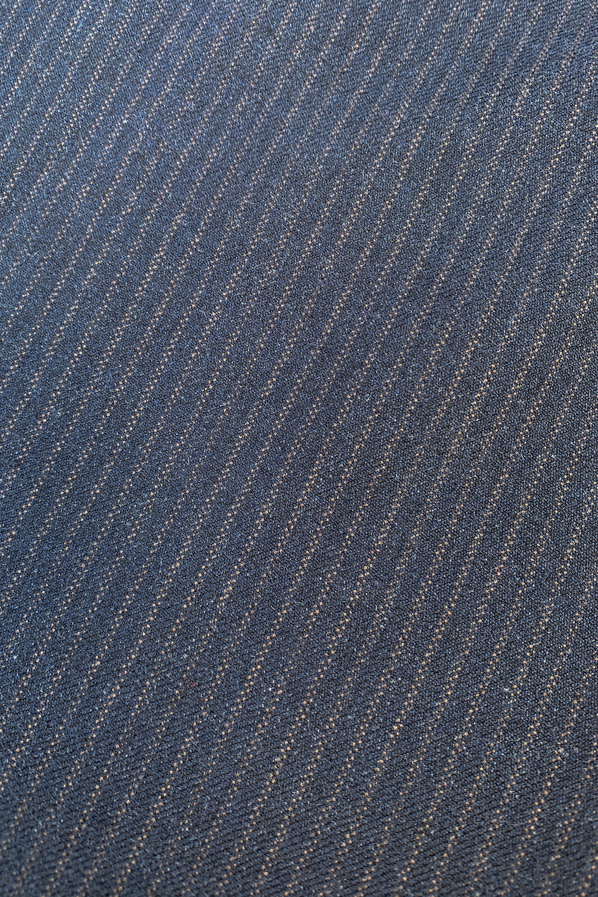 benji copper stripe pants - copper stripe, all-time classic, wijduitlopende pasvorm, middelhoge taille - by-bar - productfoto