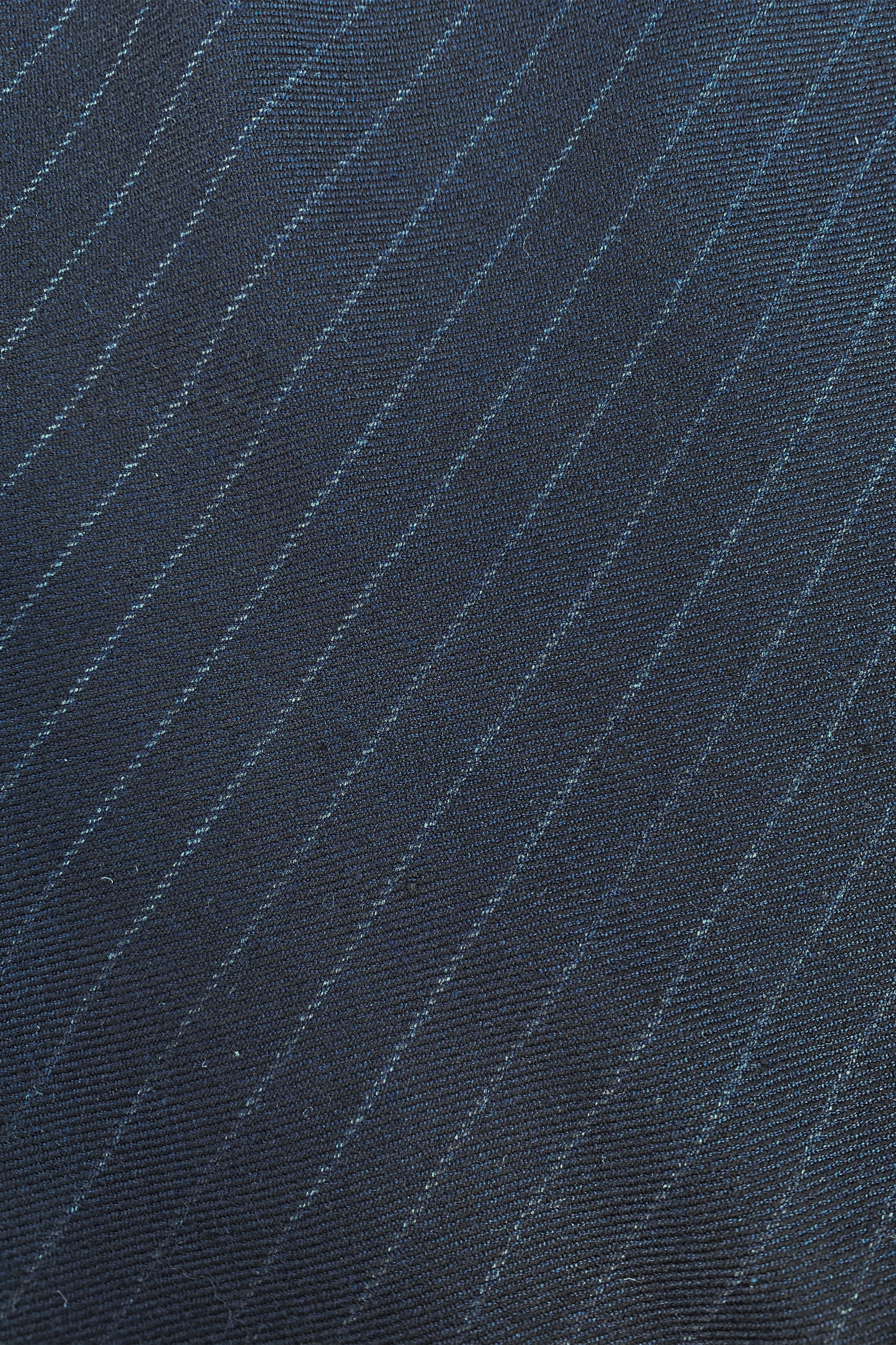 benji pinstripe pants - midnight, elastieken band, losvallende pasvorm, geplooide details - by-bar - detailfoto