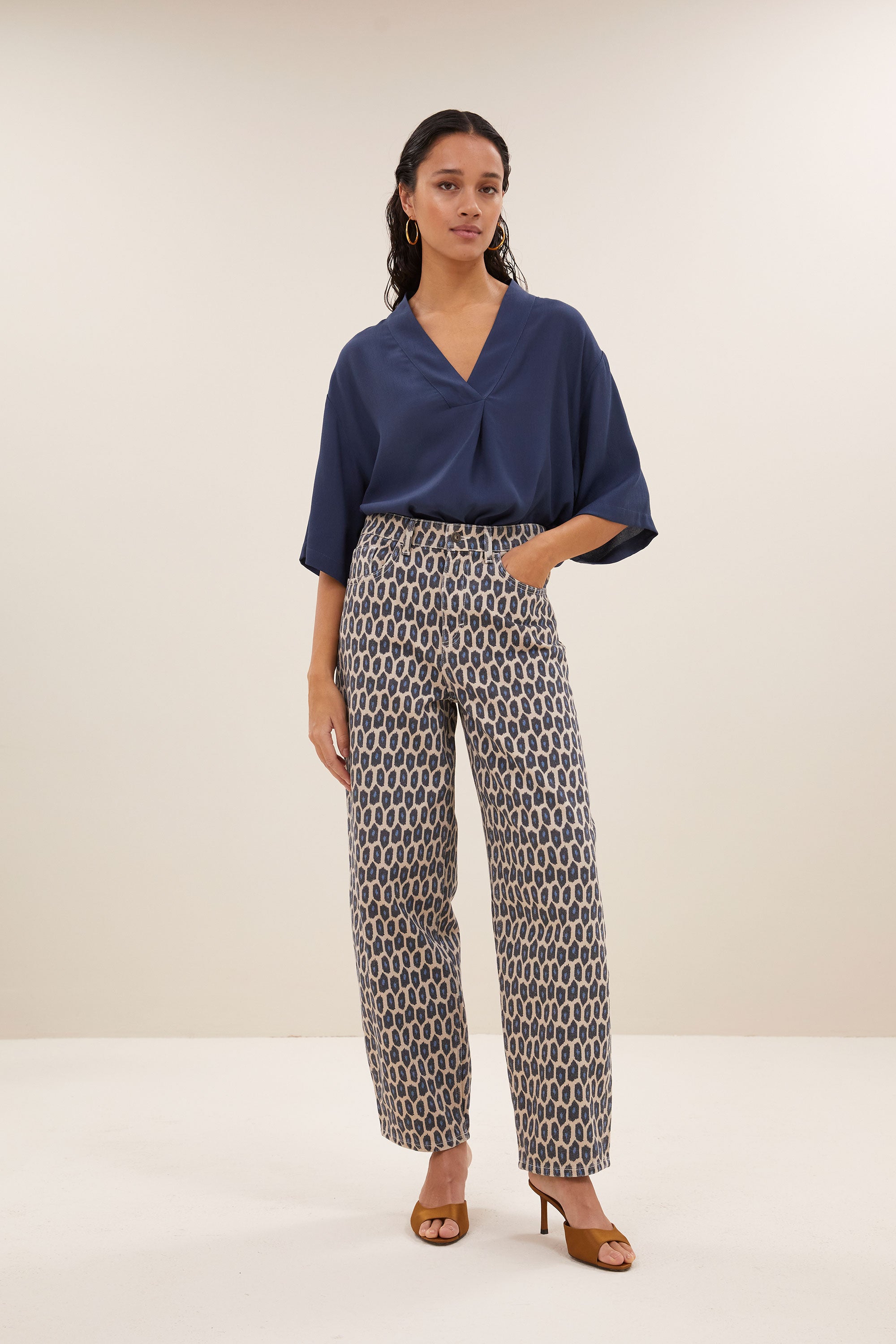 broek - lew paris cheetah pants - paris cheetah - by-bar