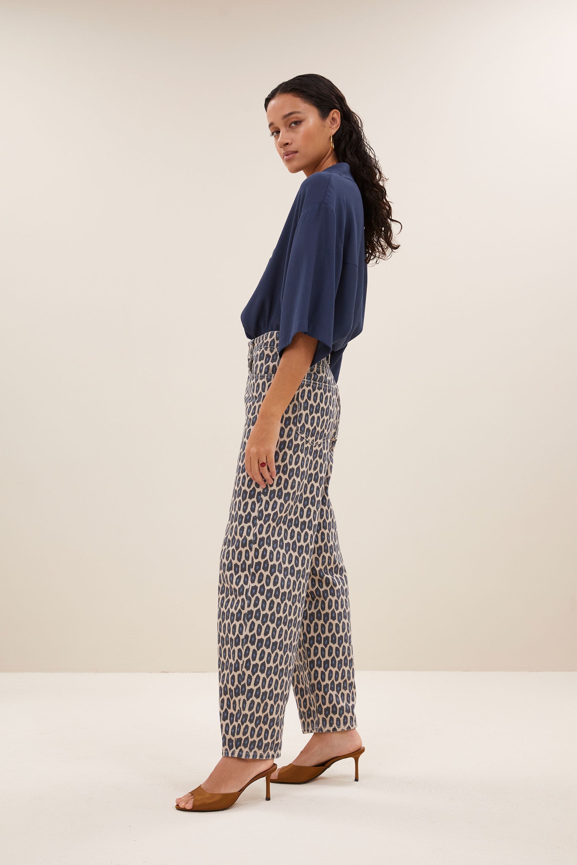 broek - lew paris cheetah pants - paris cheetah - by-bar