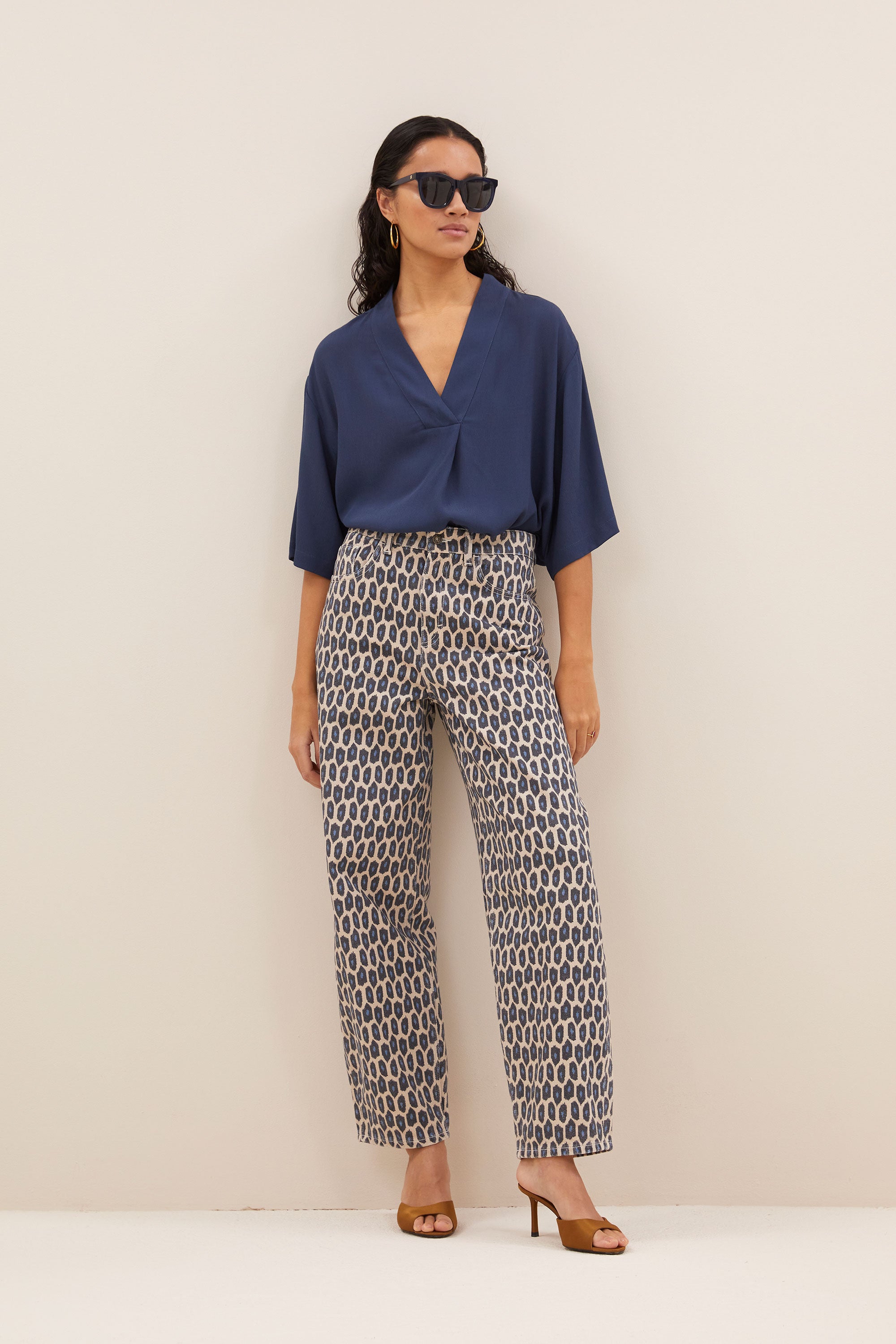 broek - lew paris cheetah pants - paris cheetah - by-bar