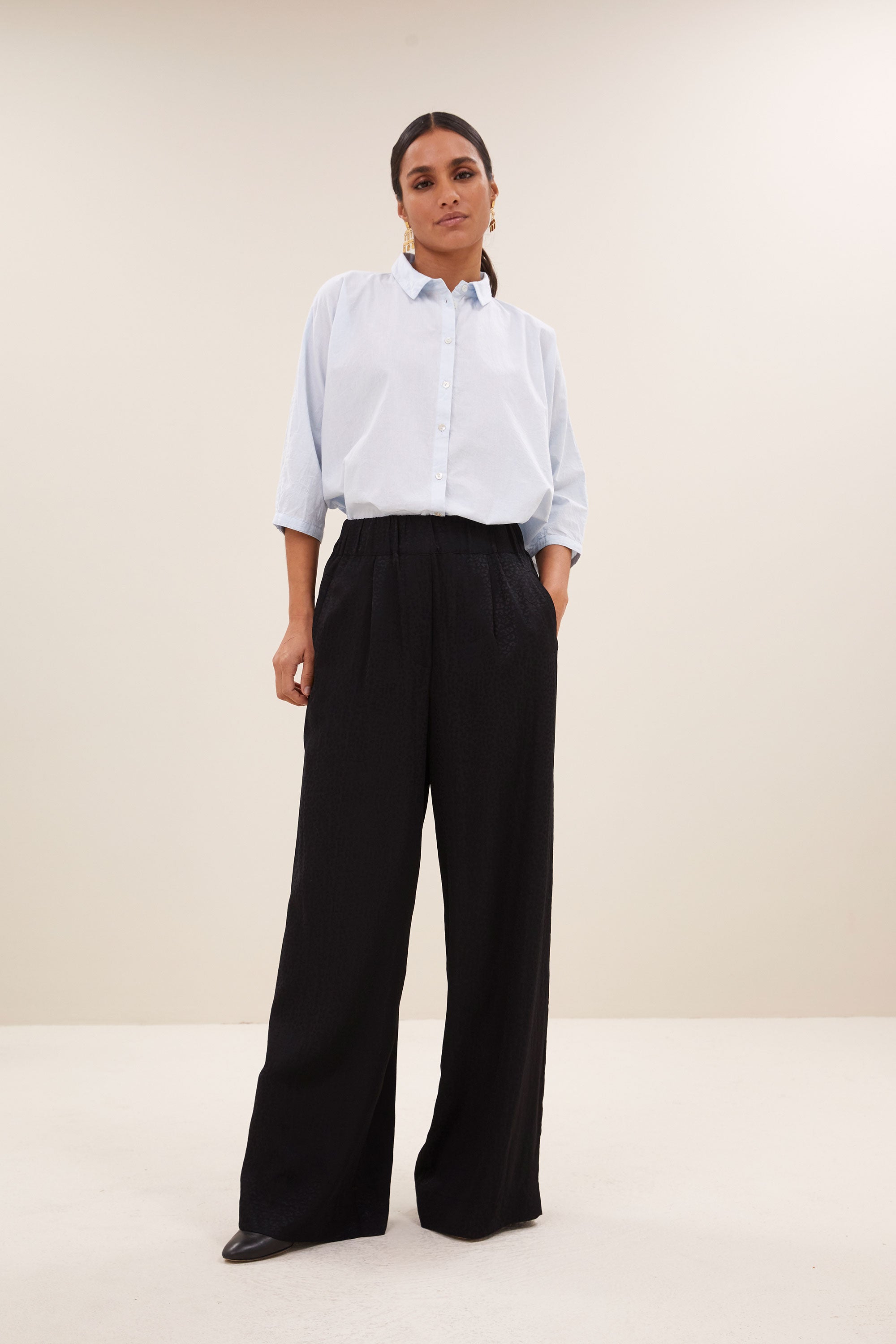 benji black cheetah pants | black cheetah