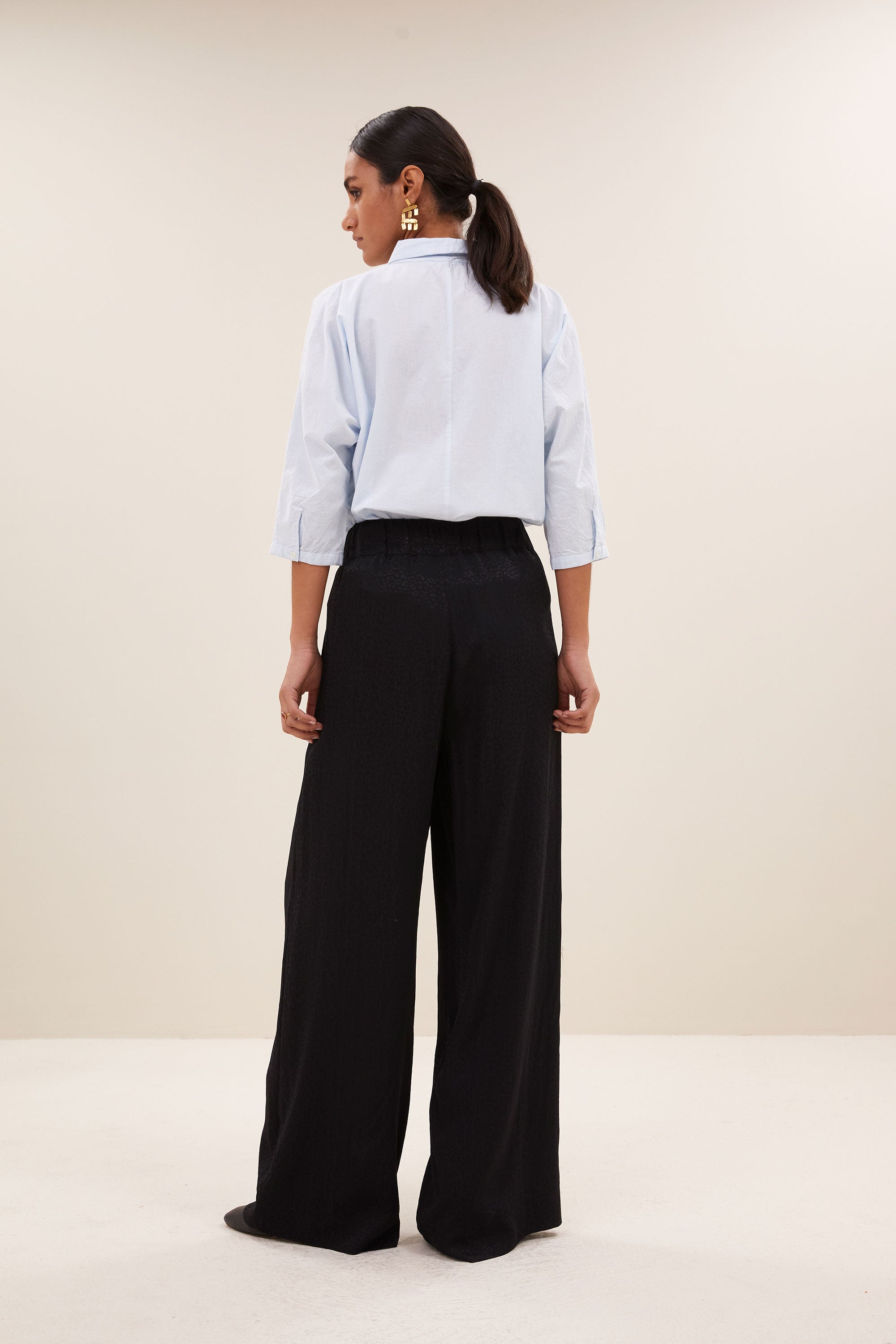 benji black cheetah pants | black cheetah