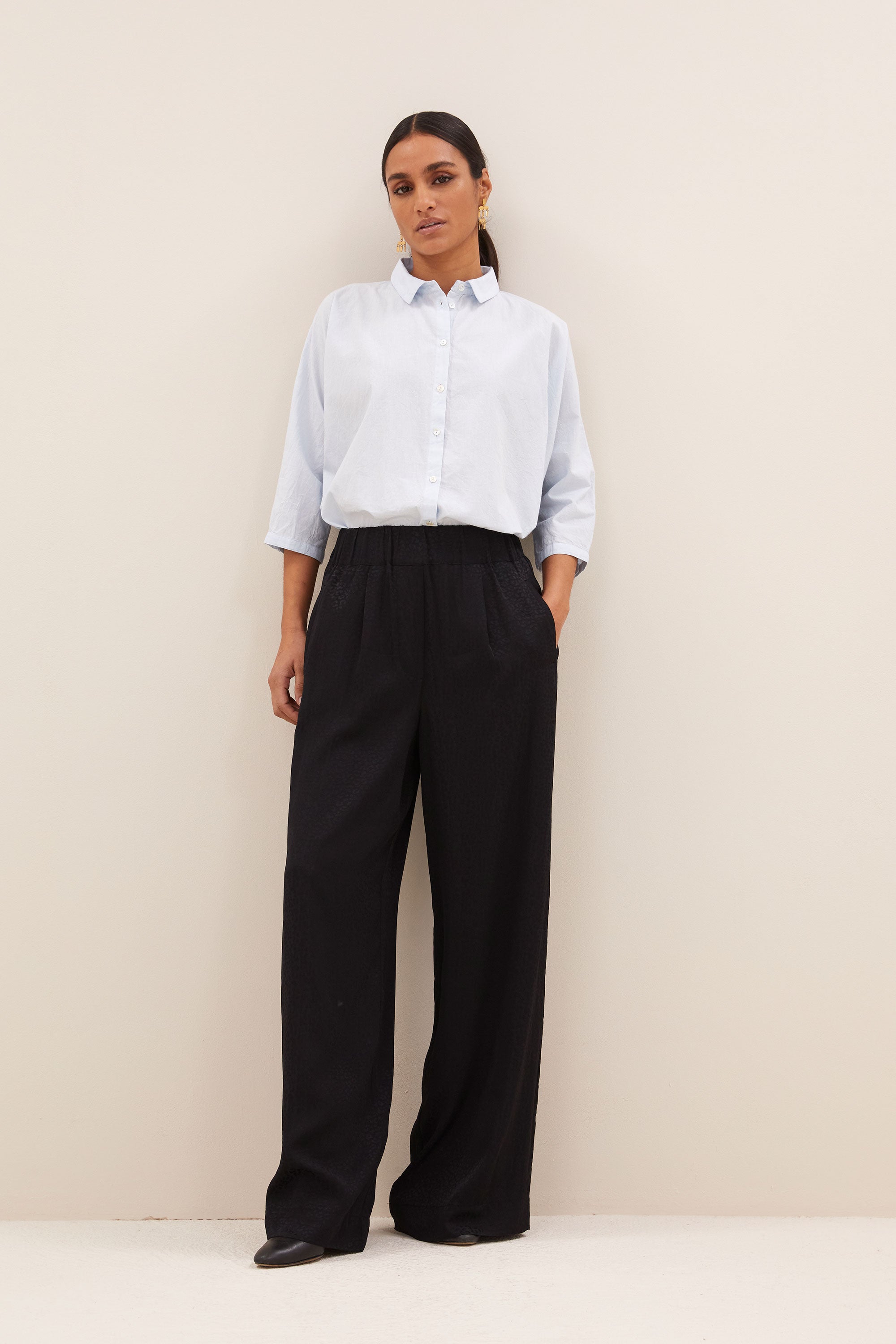 benji black cheetah pants | black cheetah