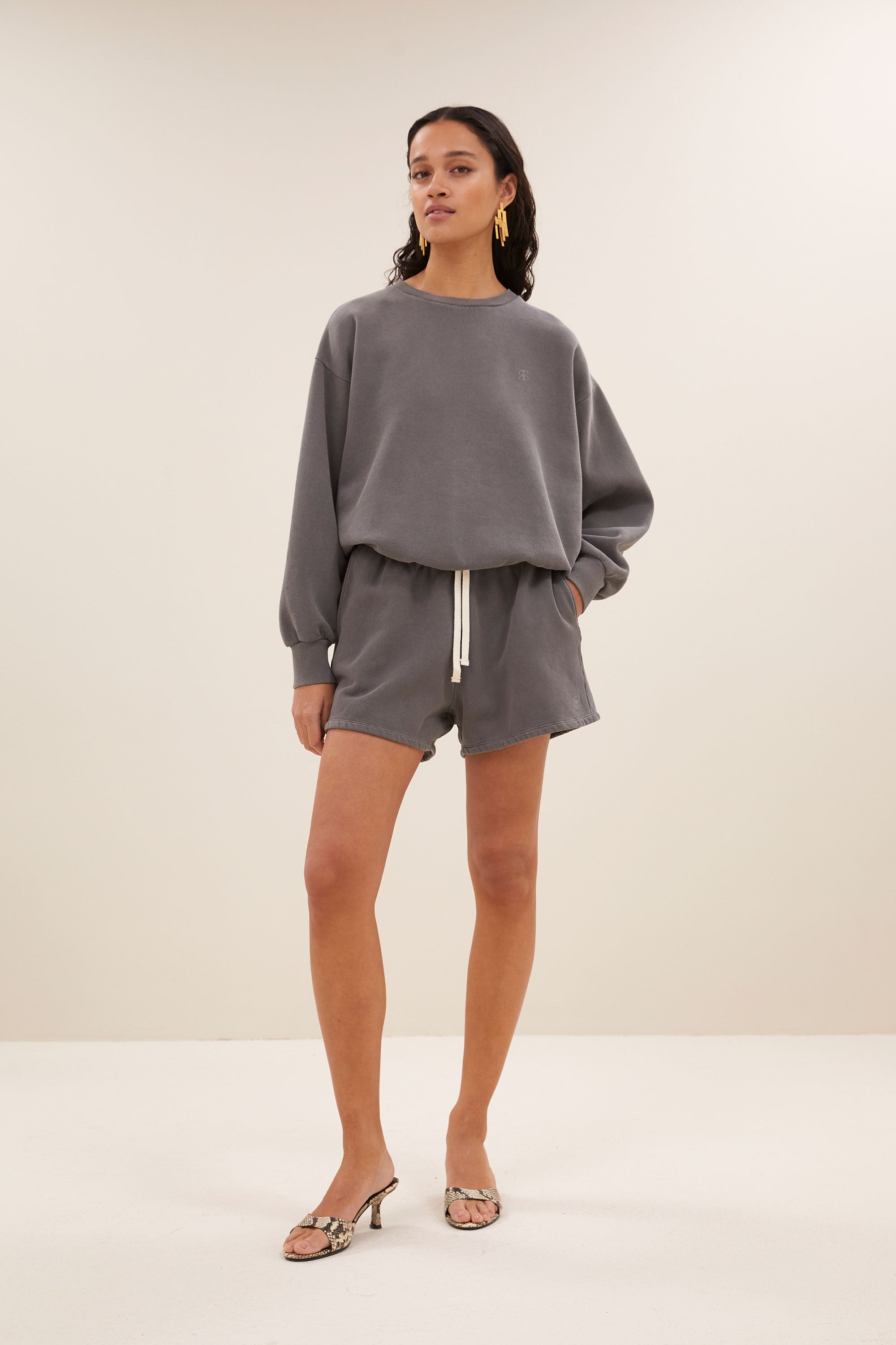 bibi natural sweater | concrete