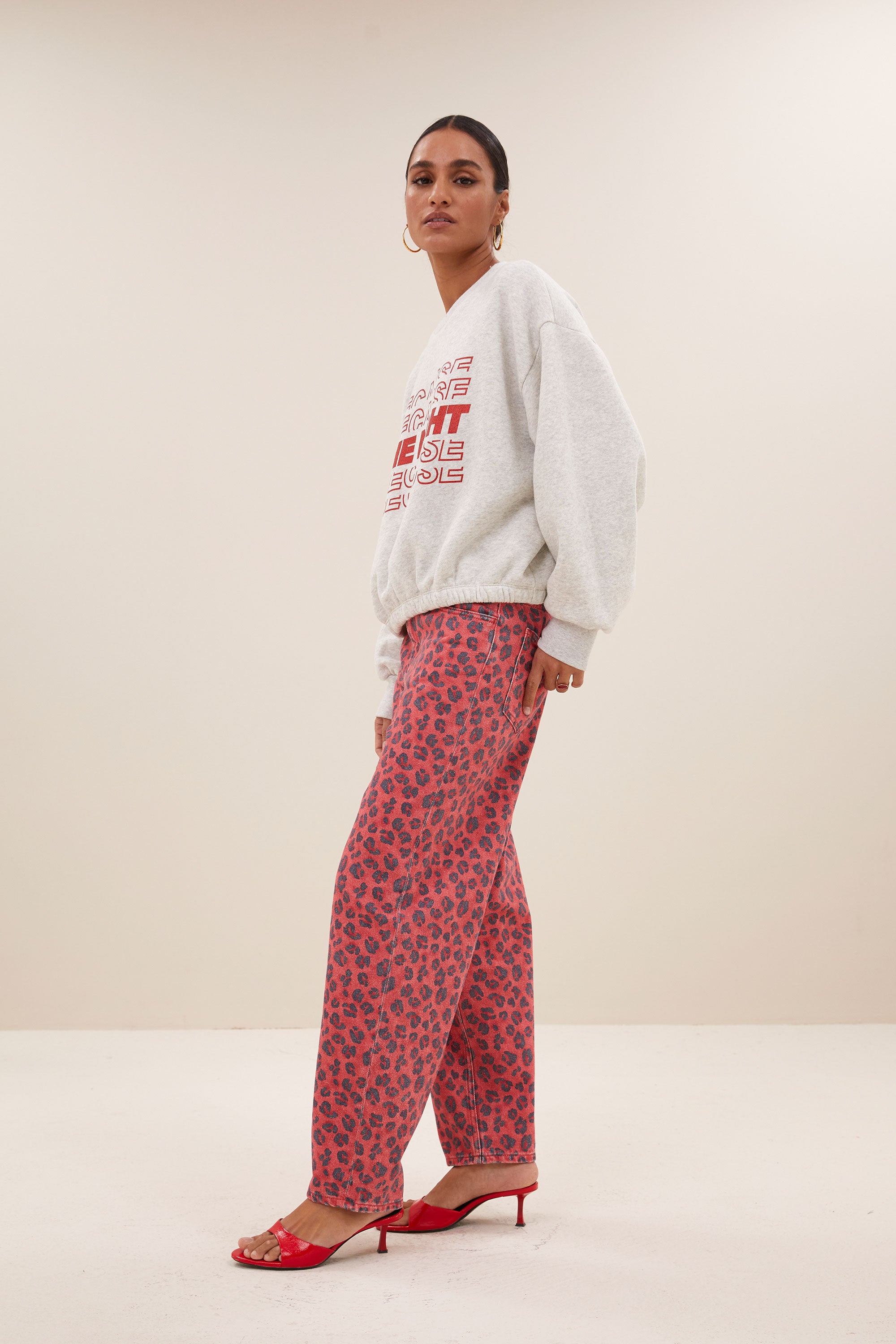 sweater - bodil nights sweater - light grey melee - by-bar