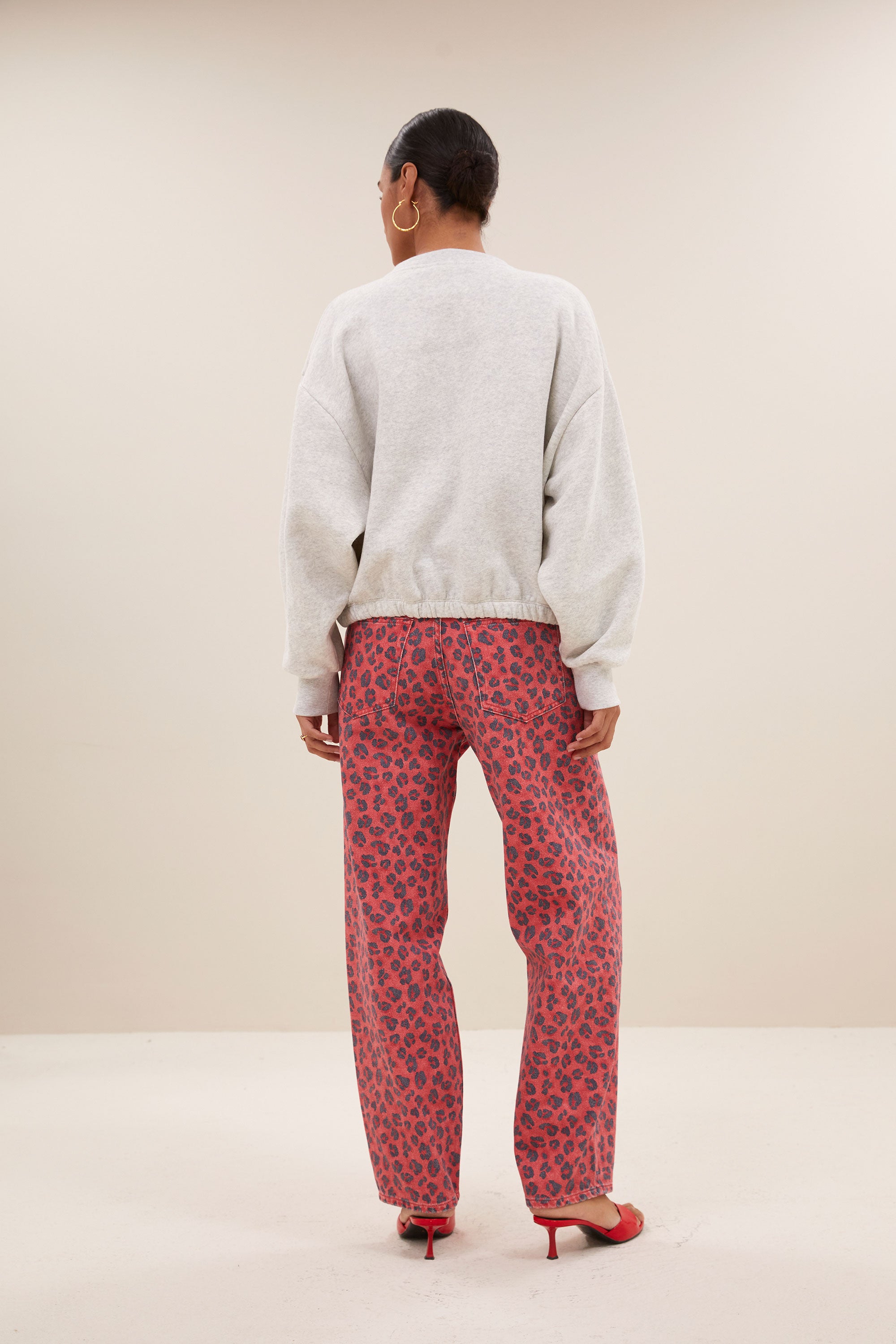 sweater - bodil nights sweater - light grey melee - by-bar