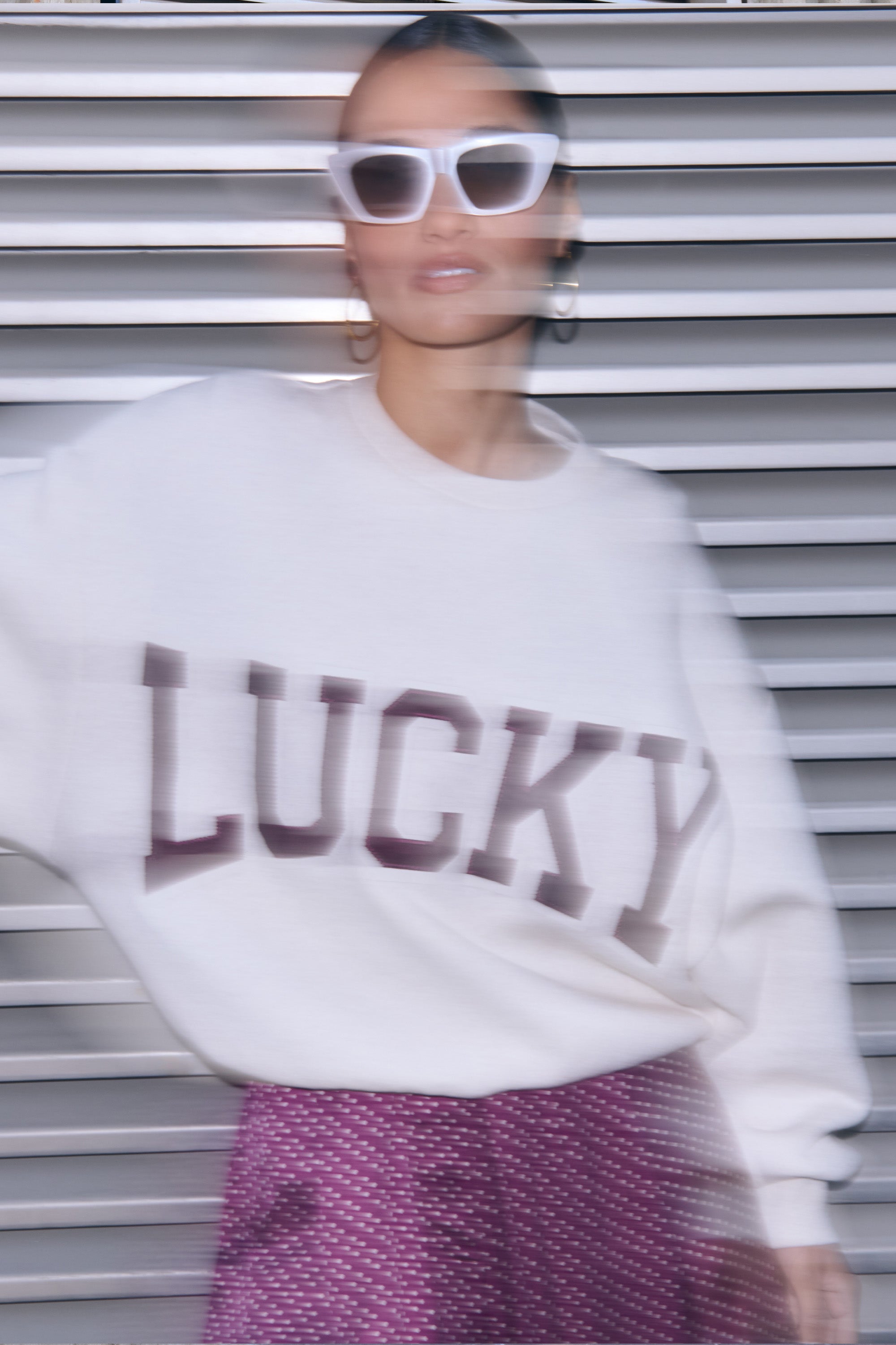 bibi patchwork sweater - oyster melee