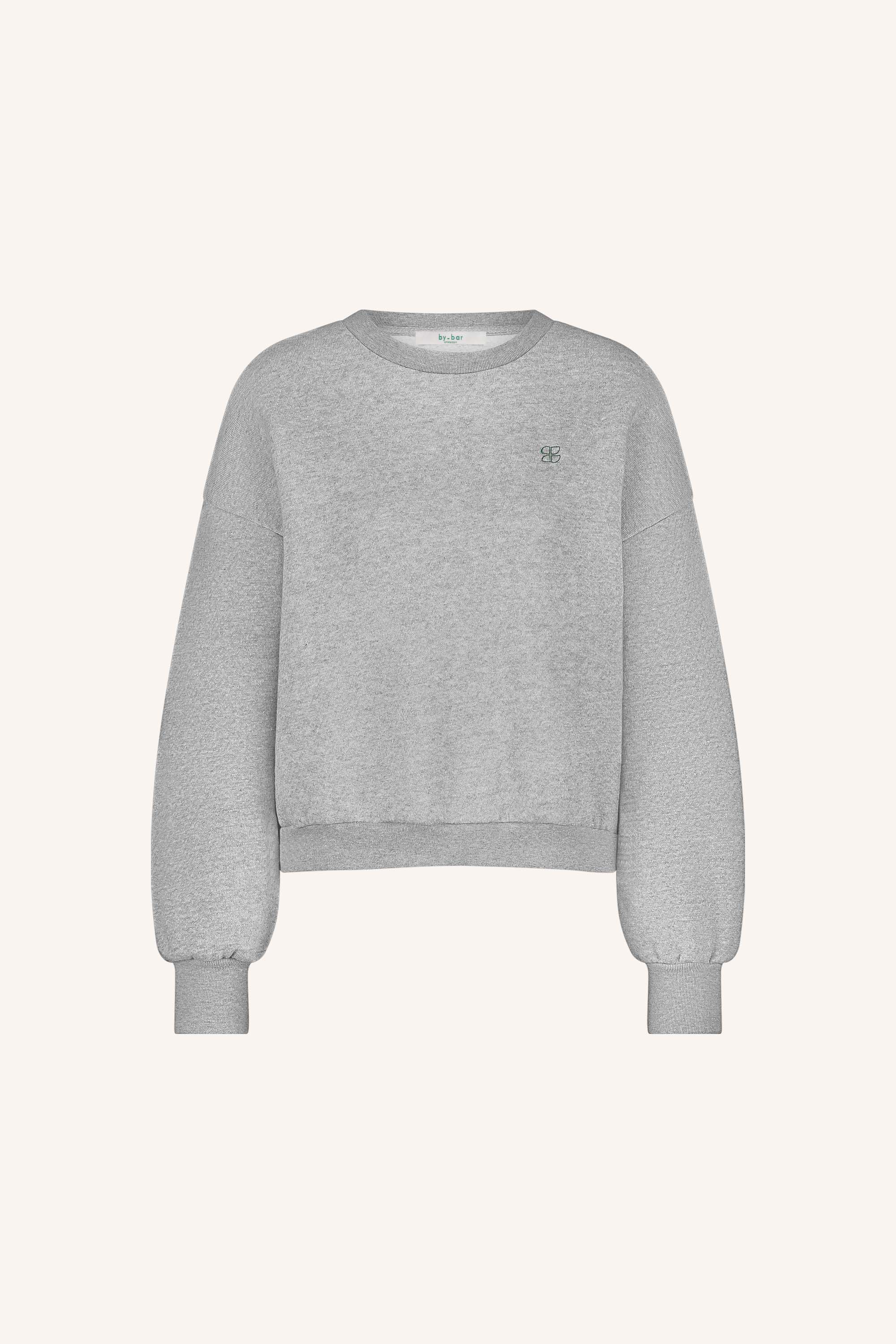 bibi lucky curve sweater | grey melee