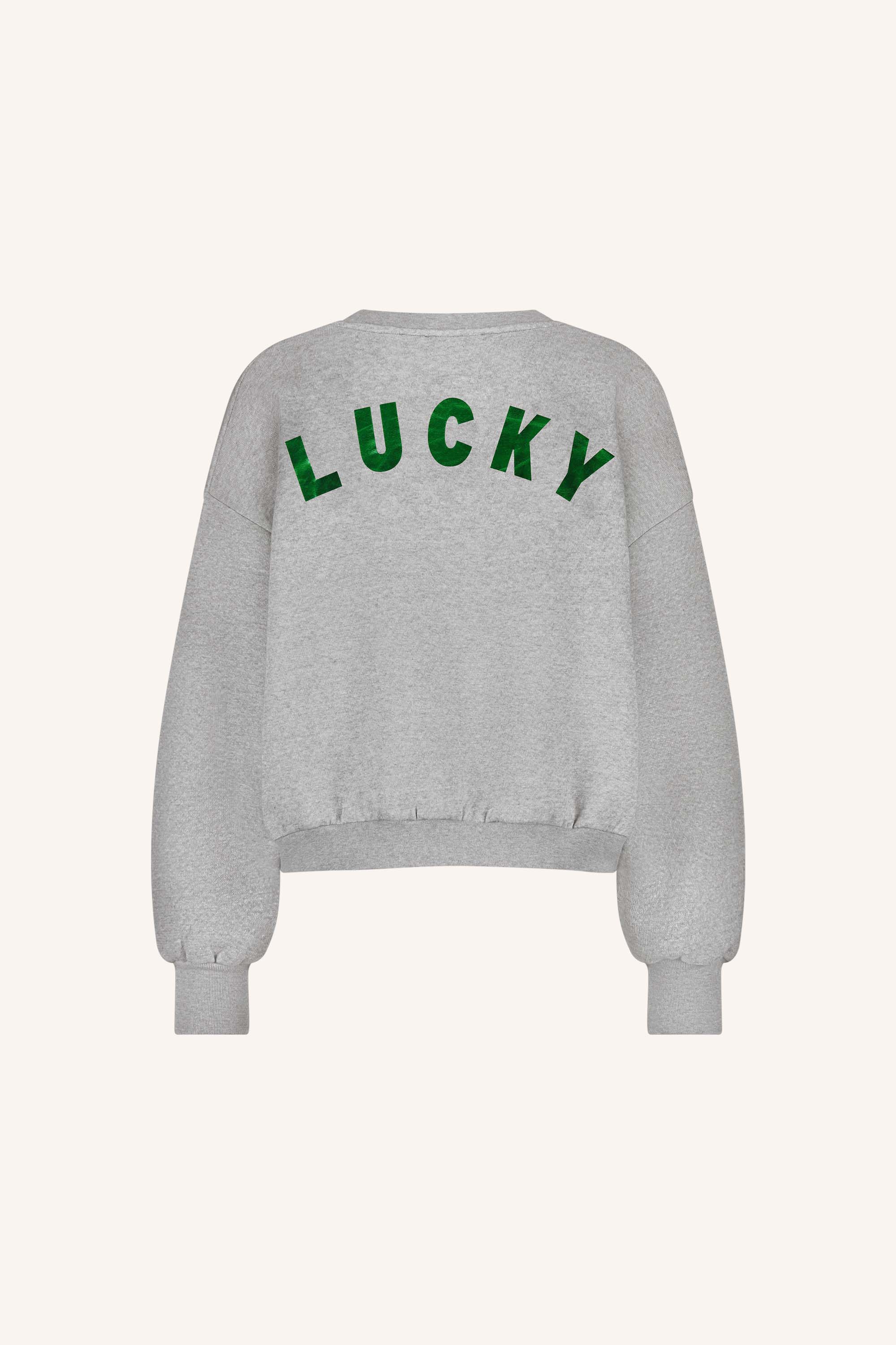 bibi lucky curve sweater | grey melee