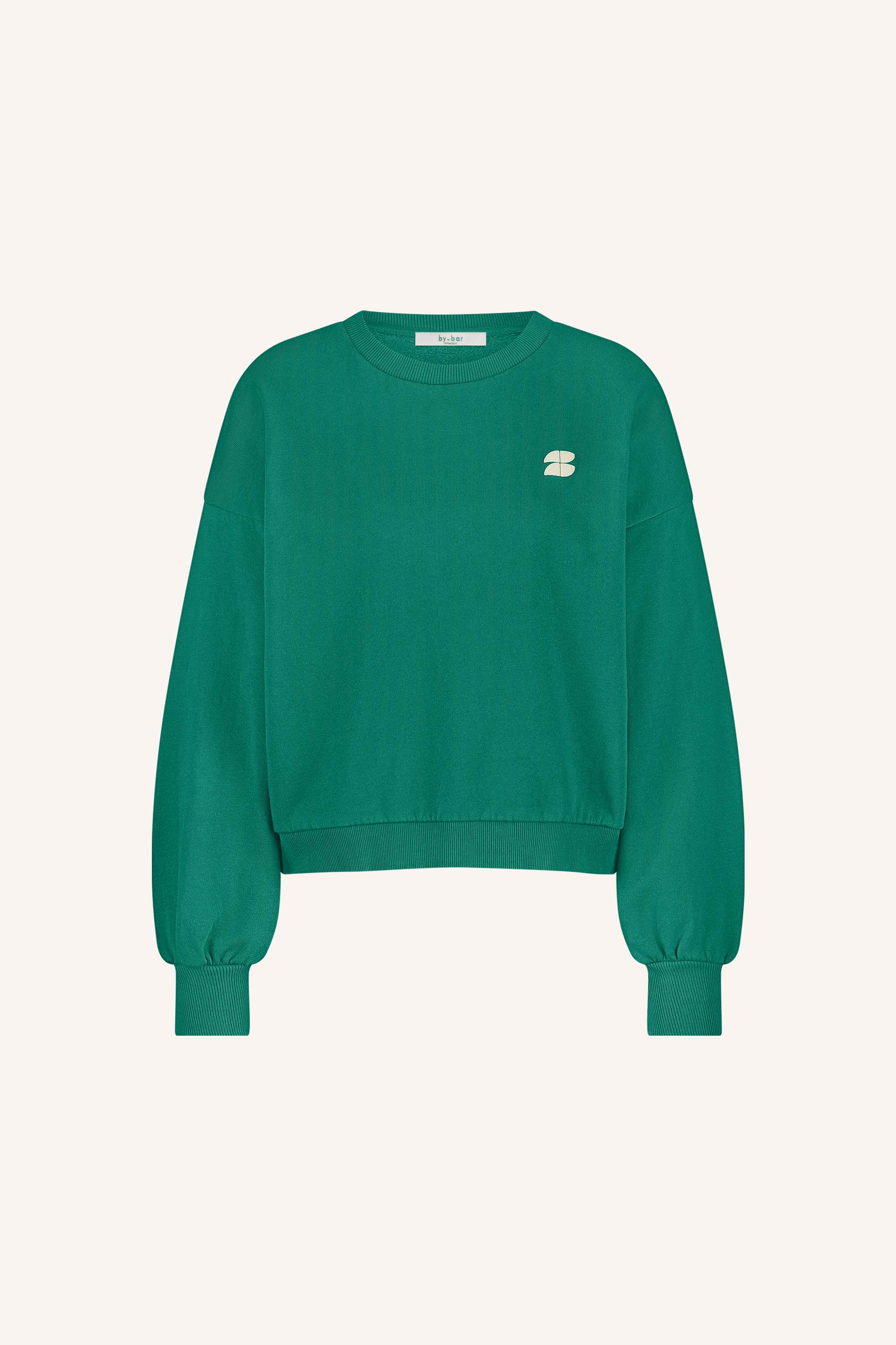 sweater - bibi dictionary big sweater - peacock green - by-bar