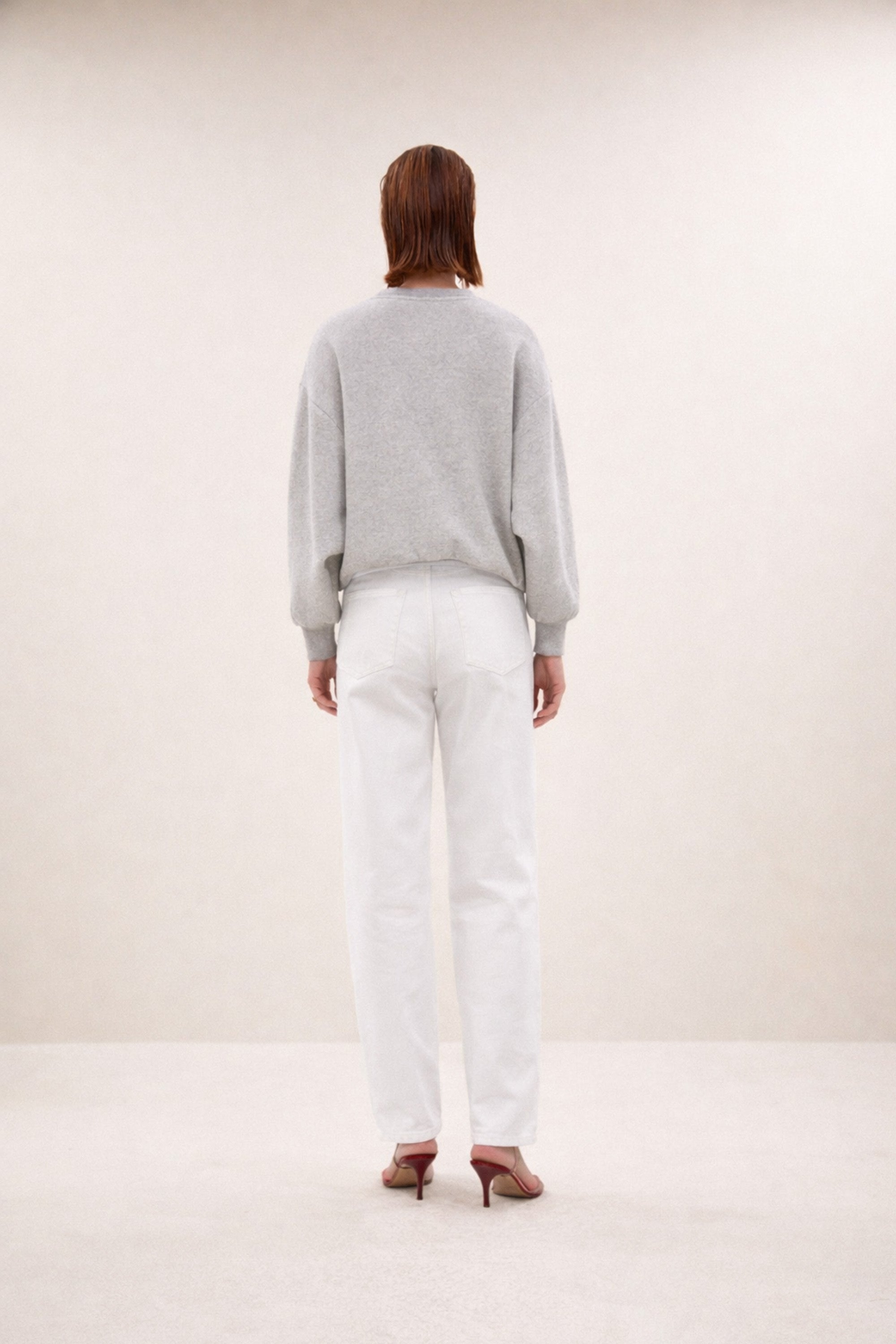 bibi nights melee sweater | grey melee