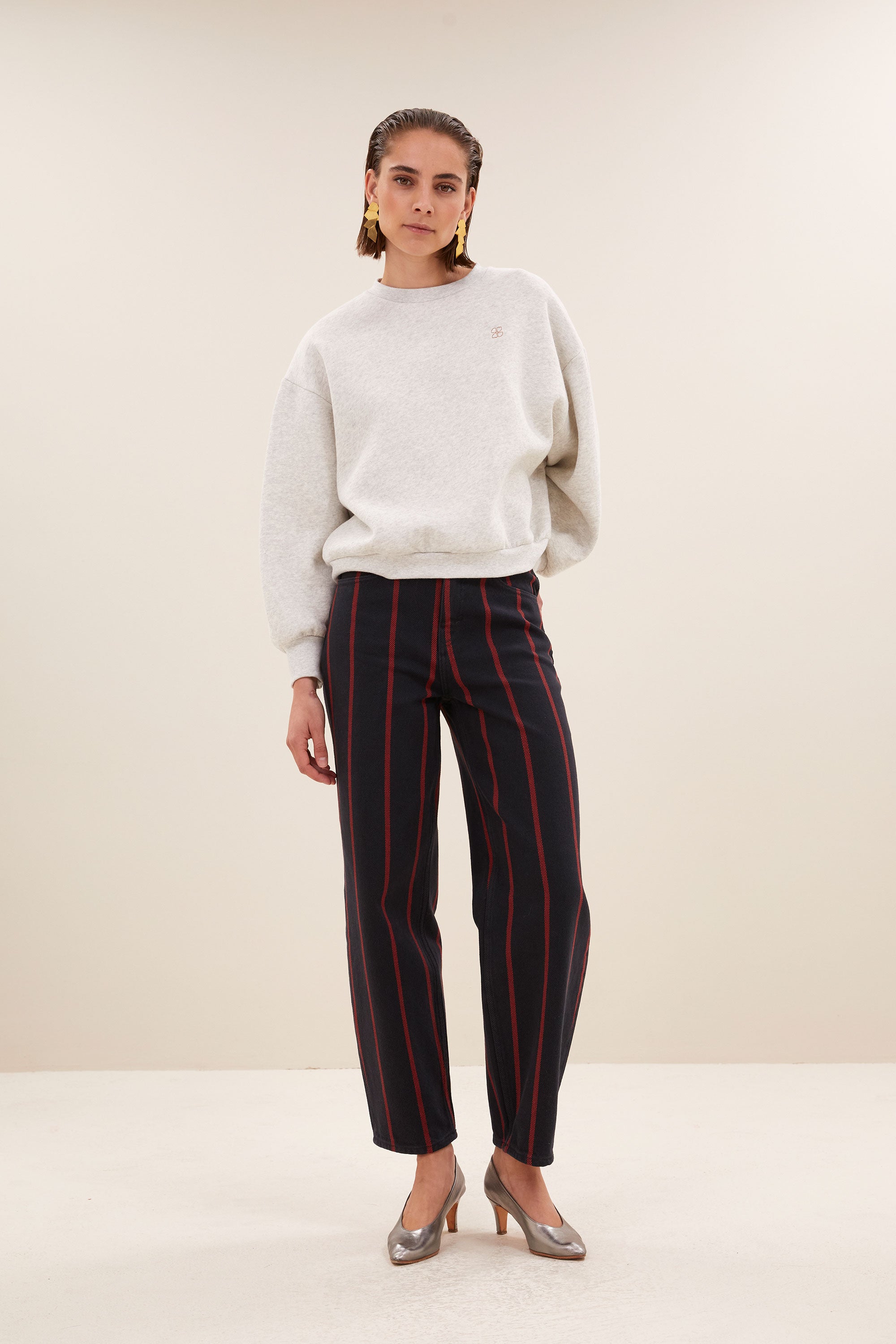 bibi dance sweater | light grey melee