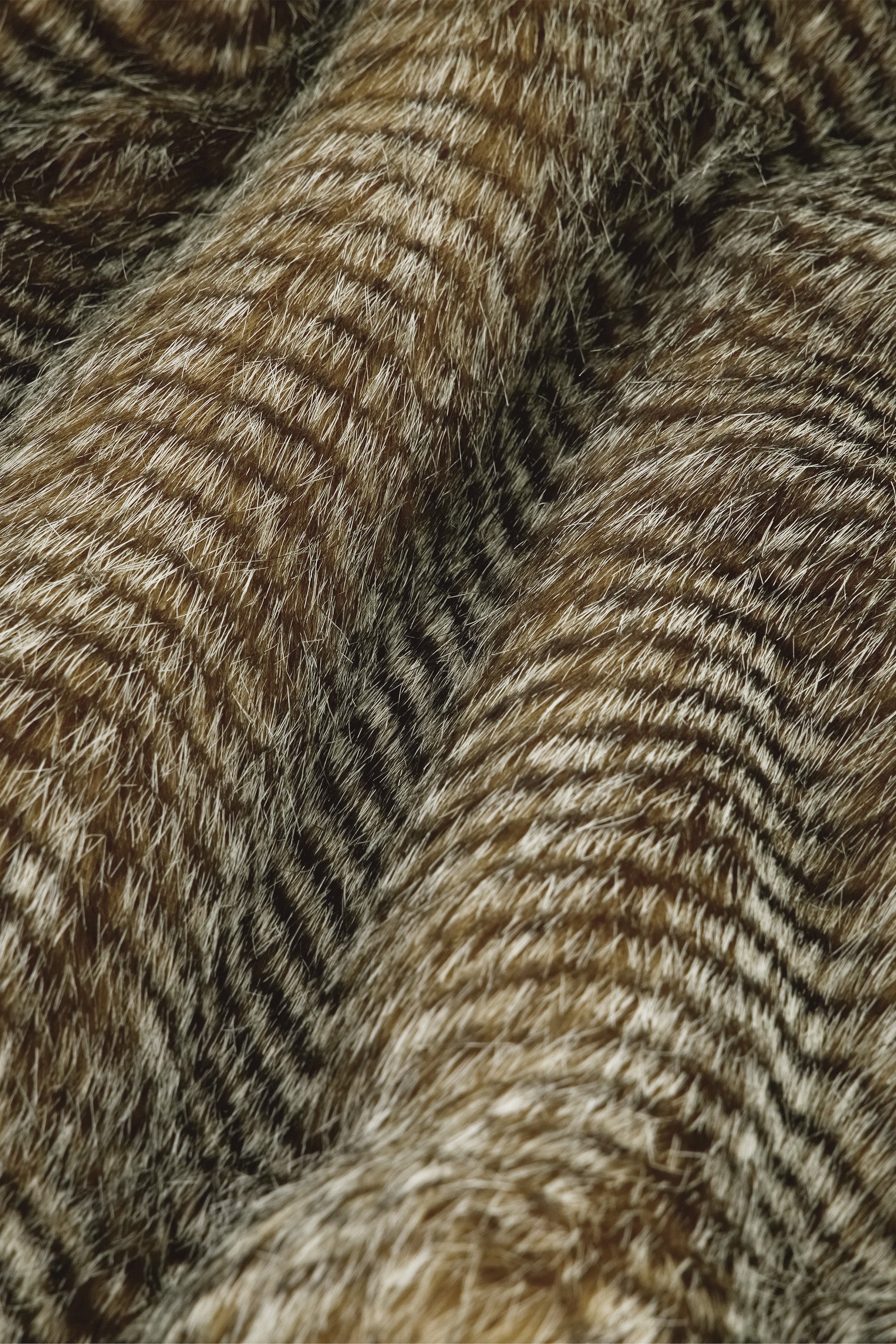 nori faux fur gilet | brown