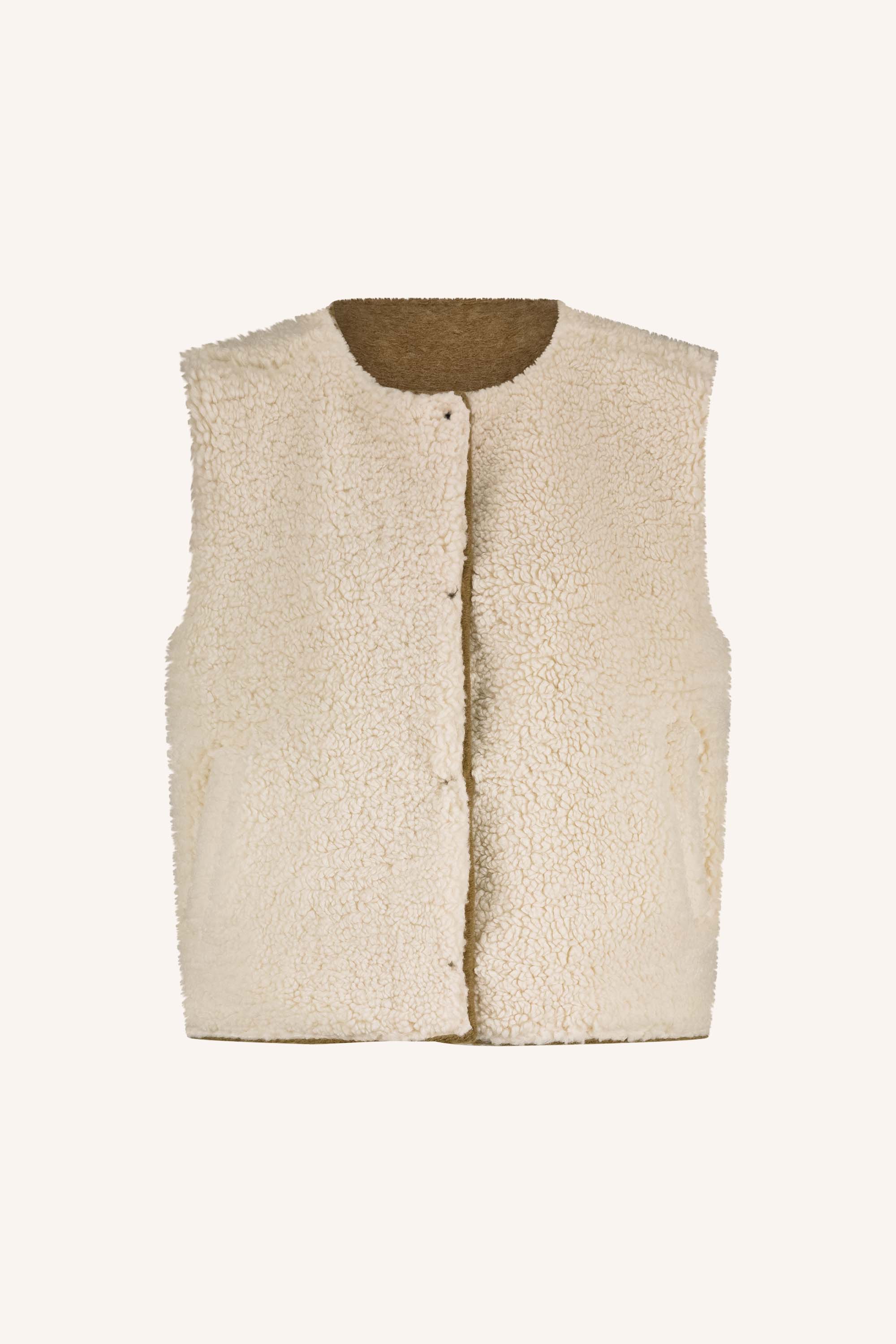 joelle wool jacket - camel, comfortabele draagervaring, losvallende pasvorm, draagbaar aan beide zijden - by-bar - productfoto