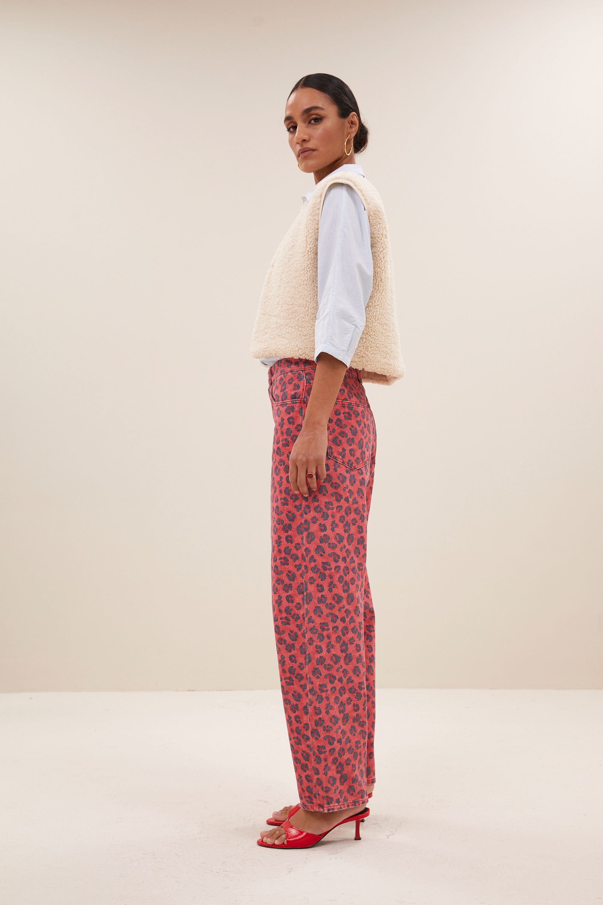 gilet - wolly gilet - off white - by-bar