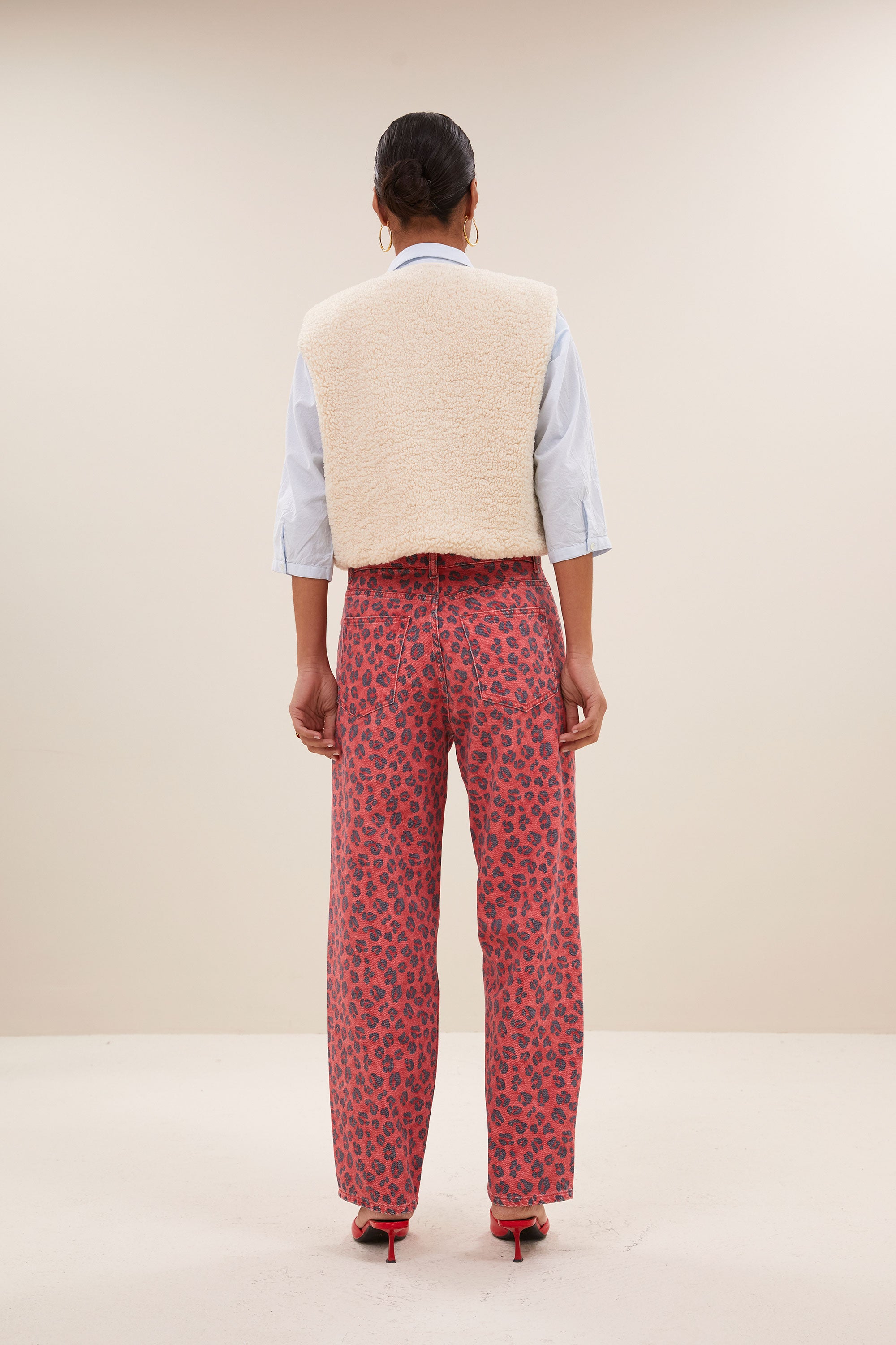 gilet - wolly gilet - off white - by-bar