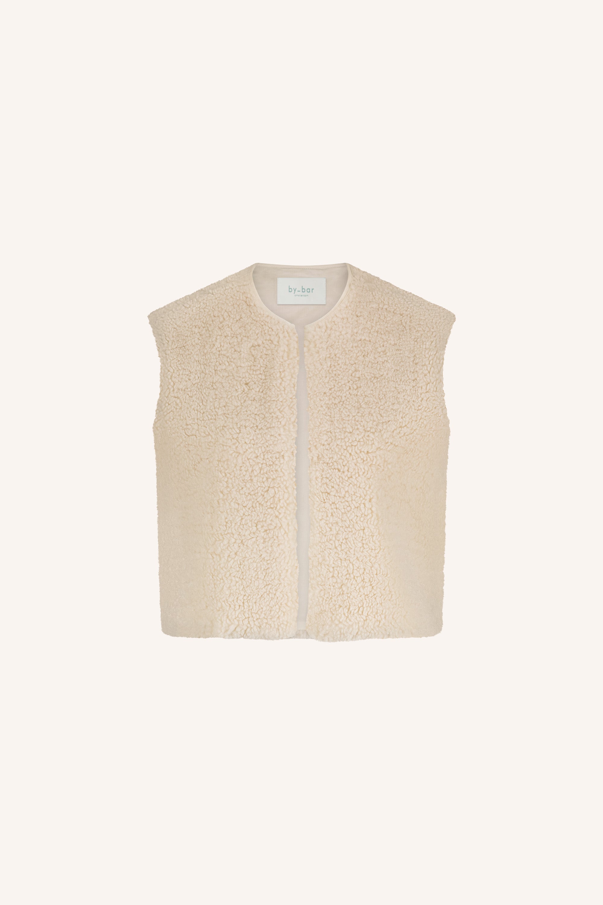 gilet - wolly gilet - off white - by-bar