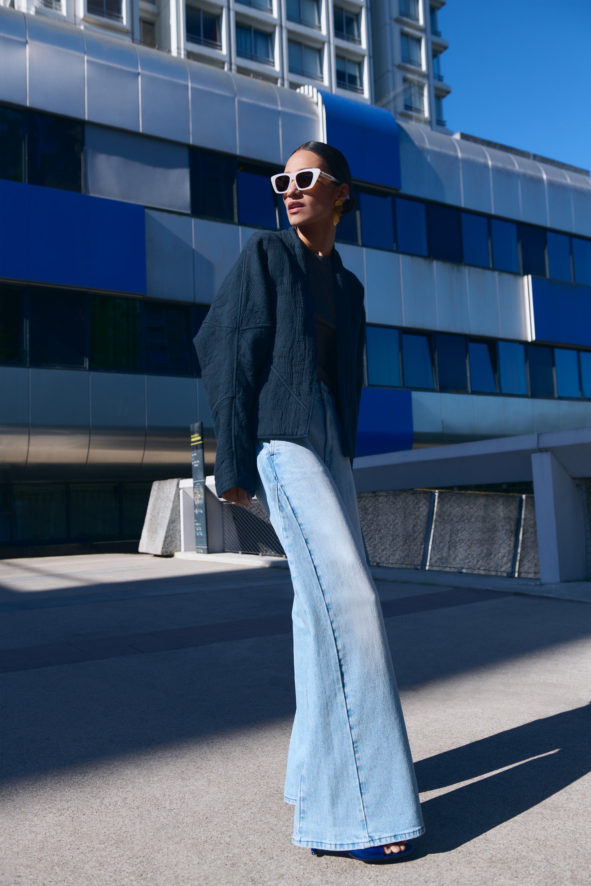 jas - flora jacket - midnight - by-bar