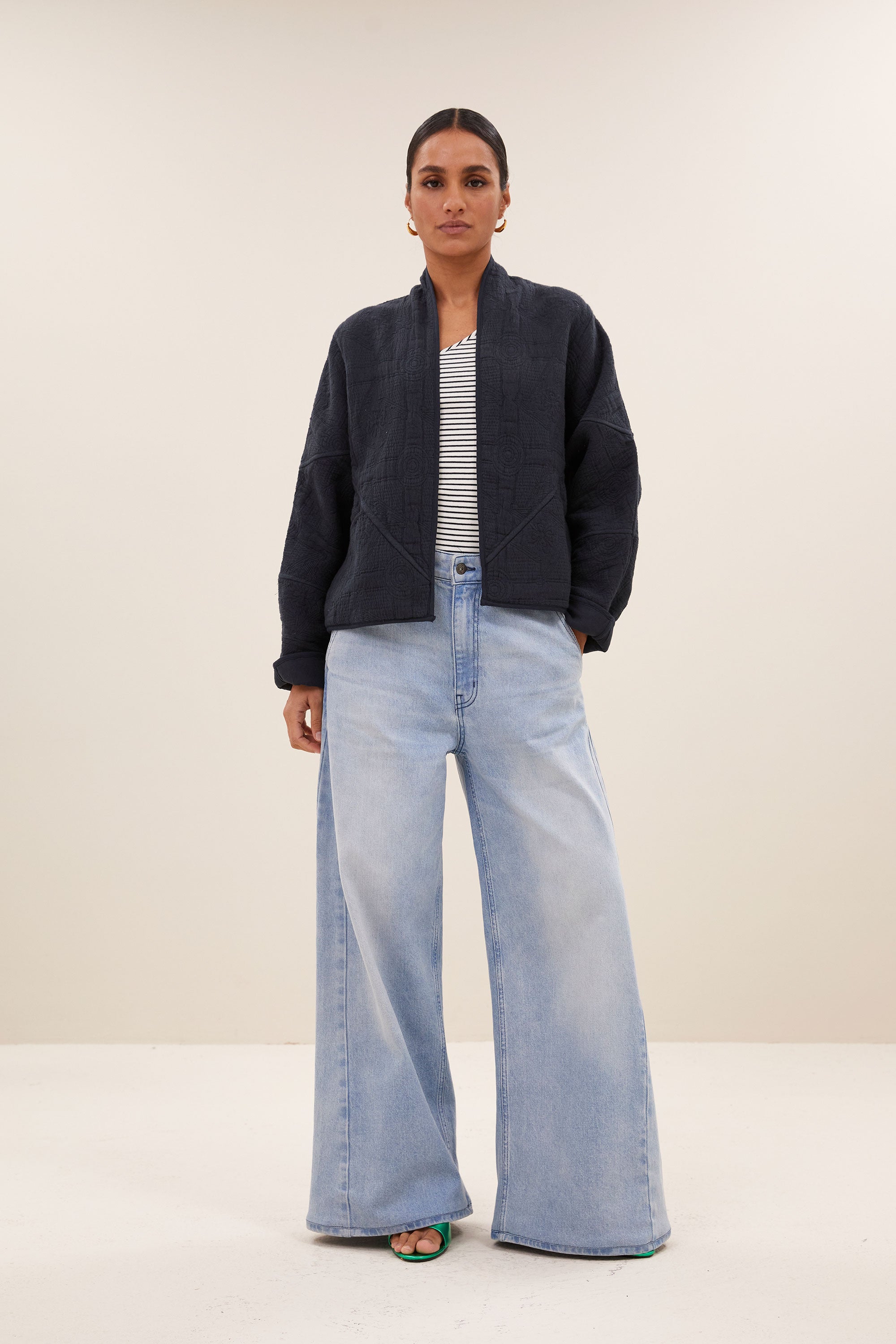 jas - flora jacket - midnight - by-bar